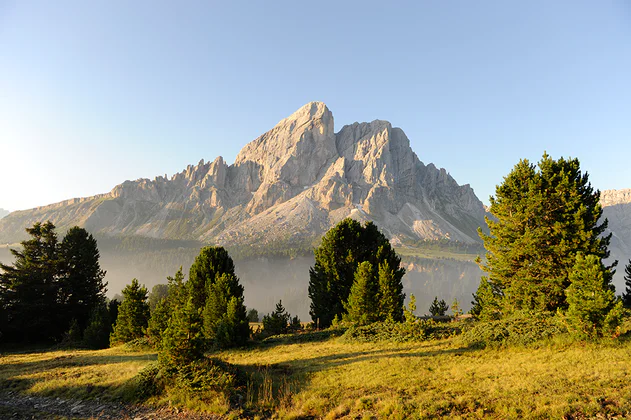 Een berg van het Dolomieten UNESCO-werelderfgoed