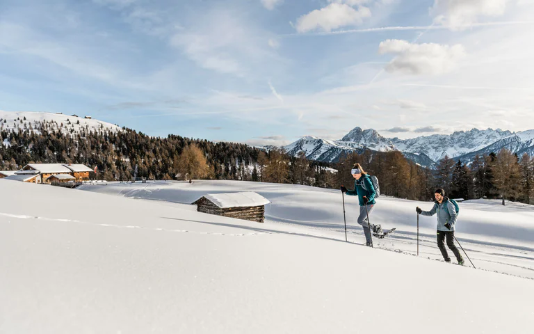Wędrówki w rakietach śnieżnych w Południowym Tyrolu