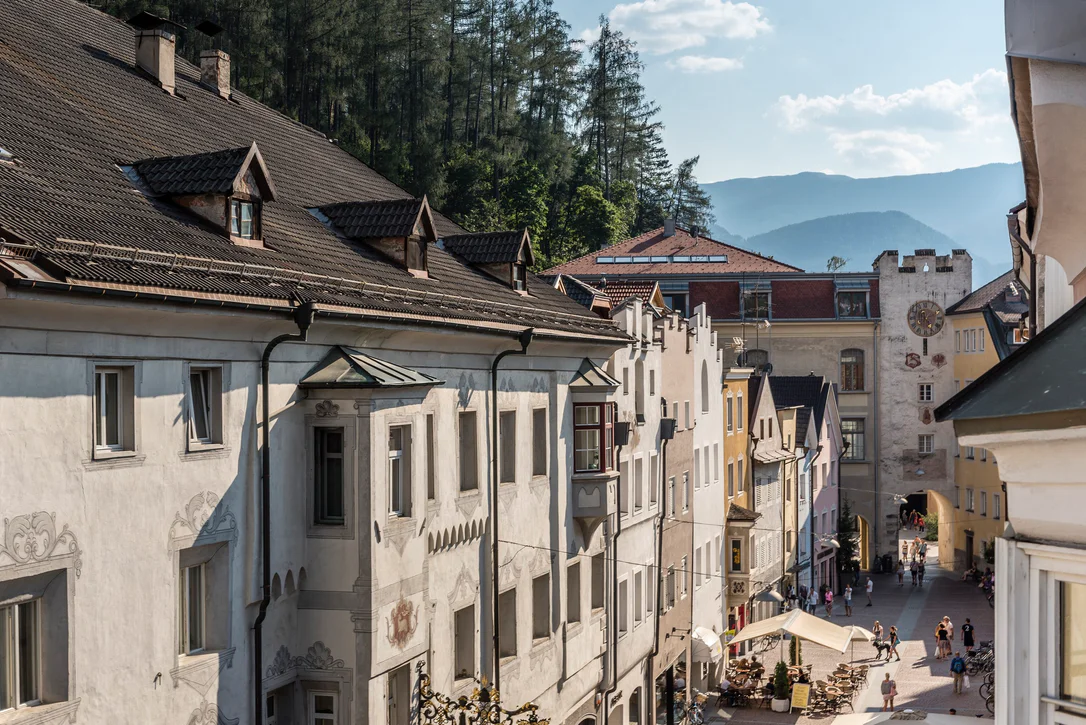 De historische stadskern van Bruneck/Brunico