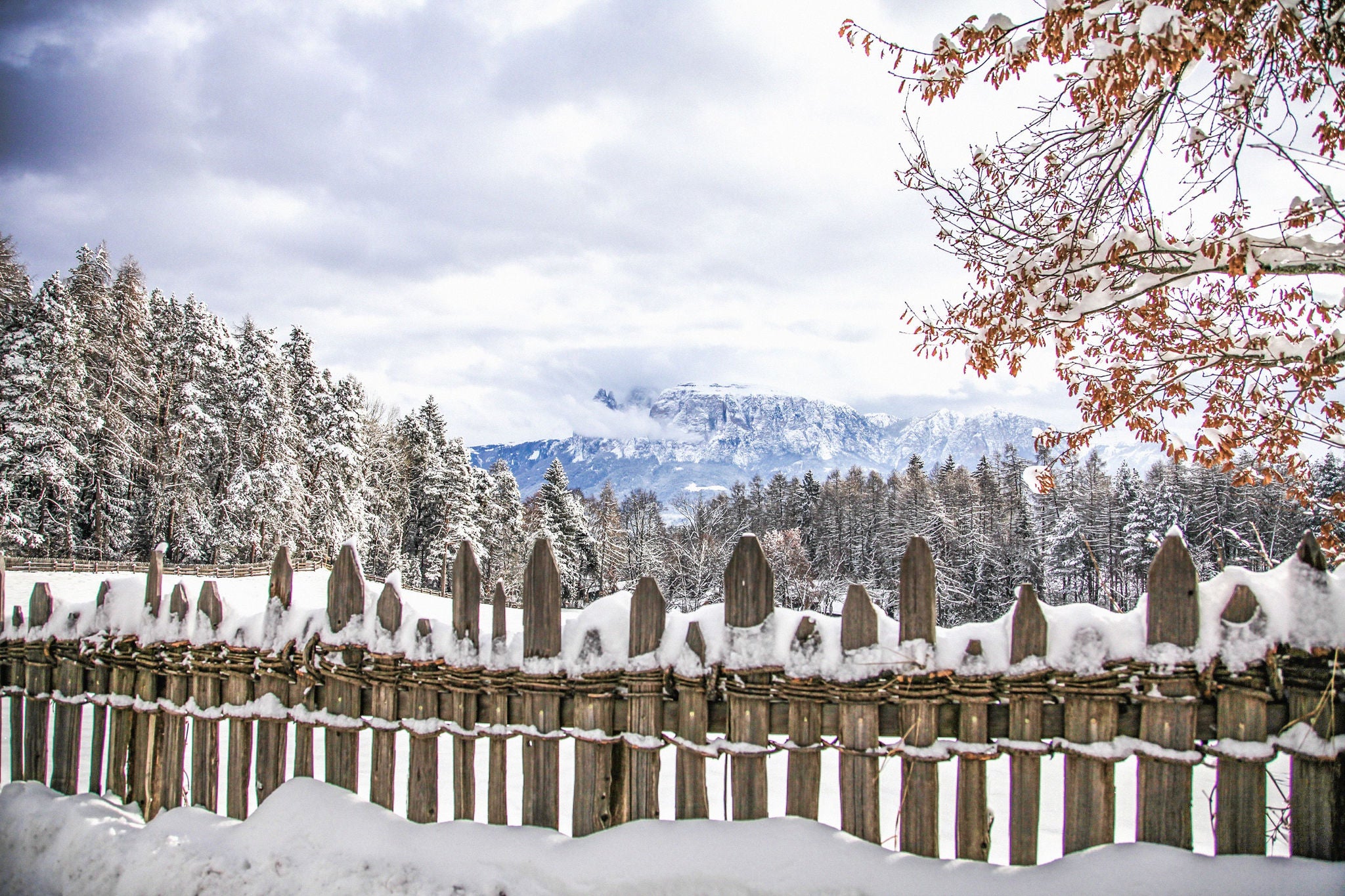 Die Freudpromenade Ritten im Winter