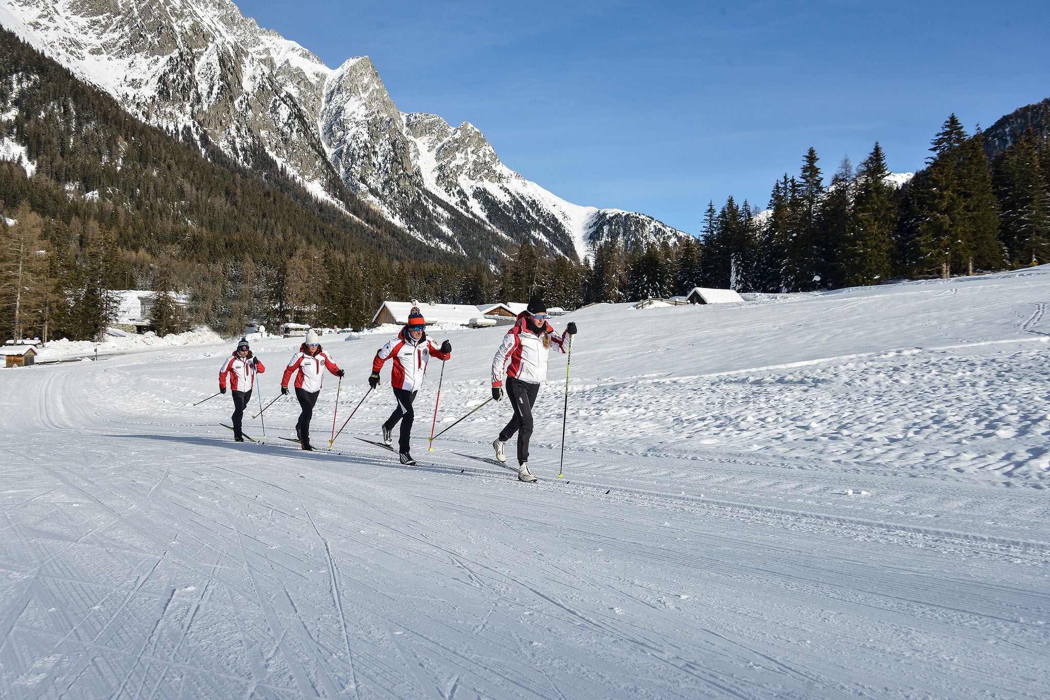 Skichule Antholz bei Langlauf Genusswoche im Antholzertal