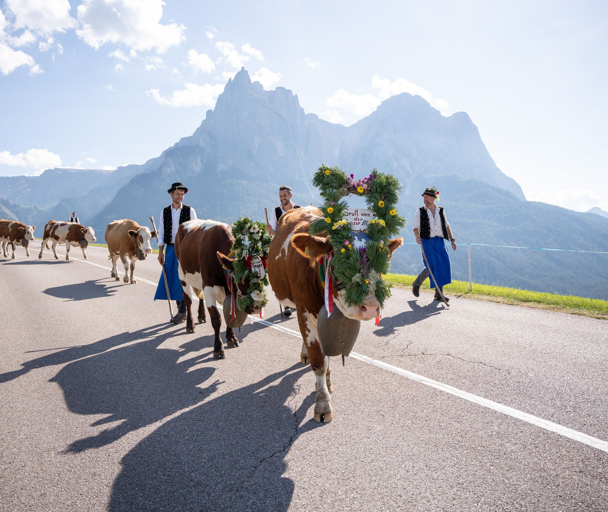 Almabtrieb von der Seiser Alm nach Kastelruth