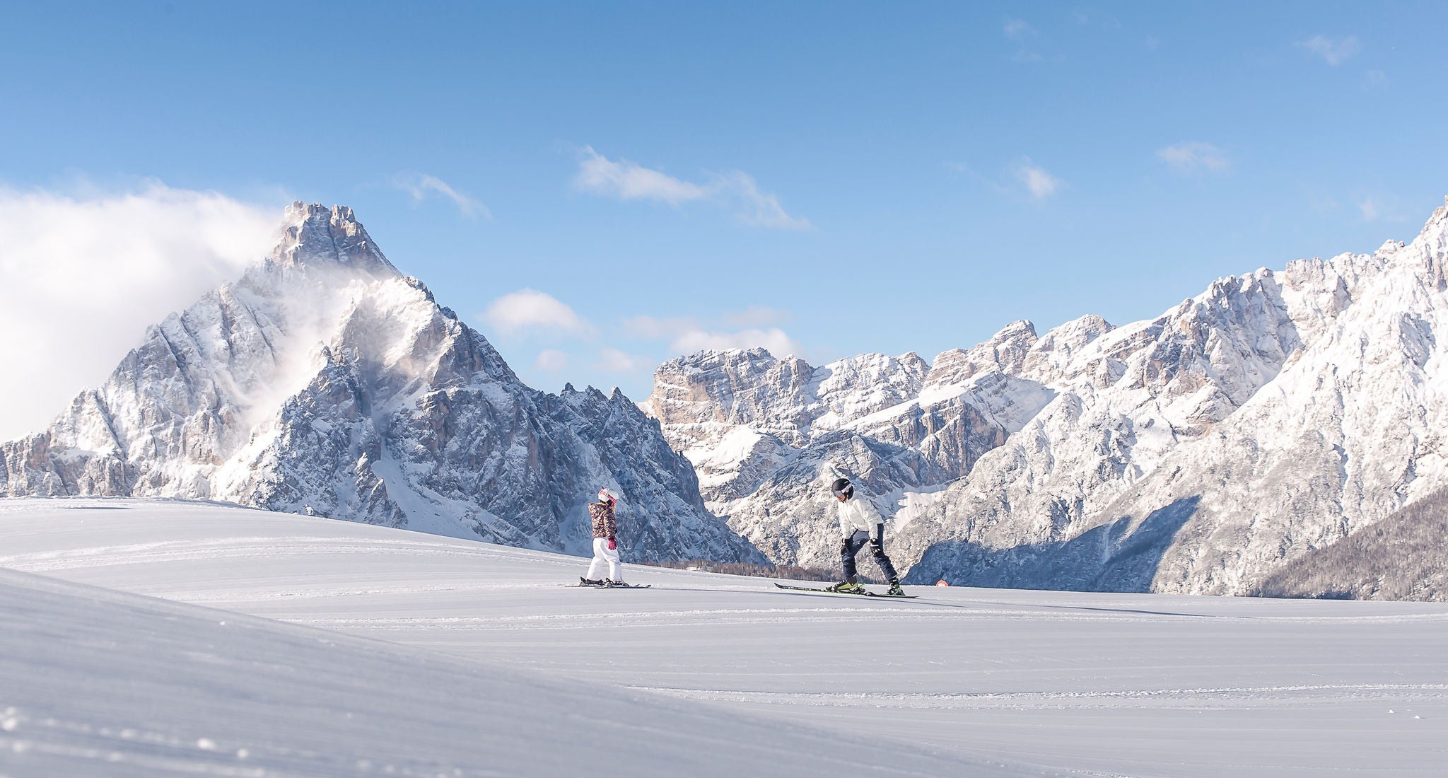 Skifahren lernen im Skigebiet 3 Zinnen Dolomiten