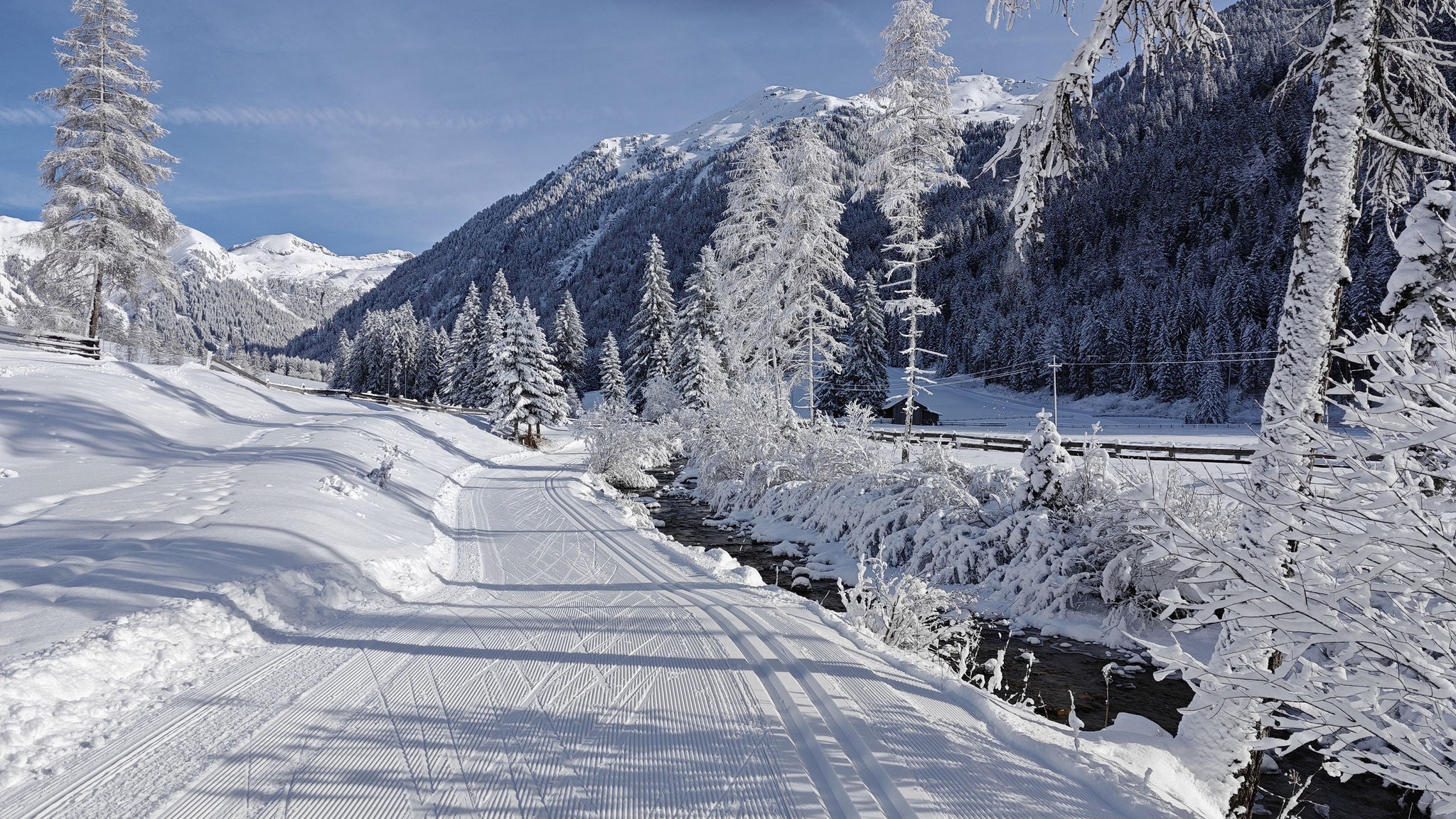 Langlaufloipe im Pensertal