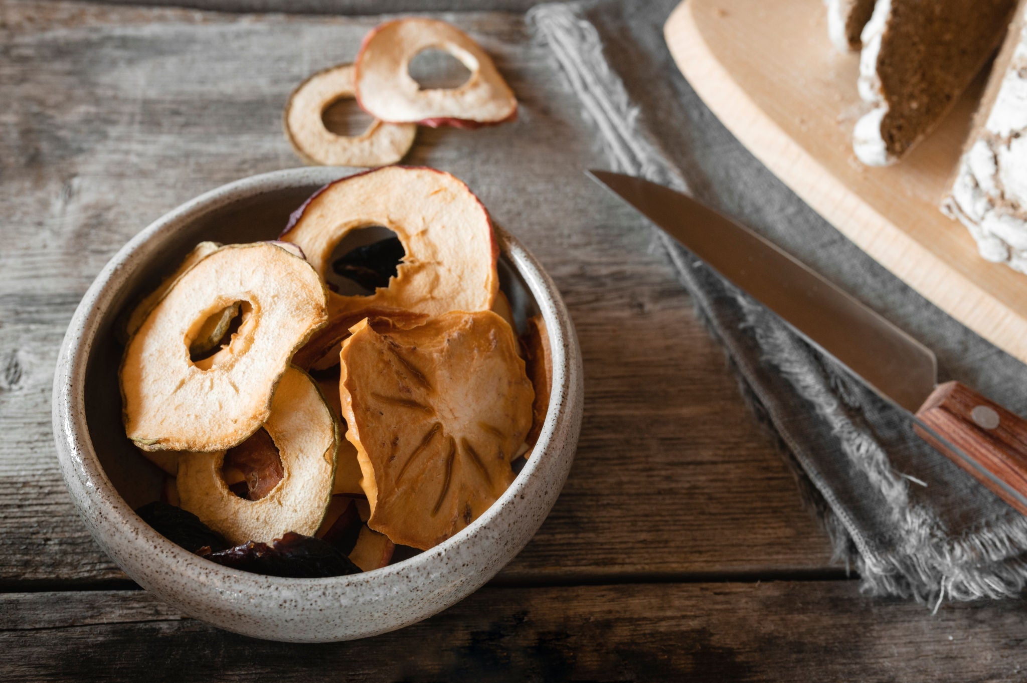 Trockenobst Apfel