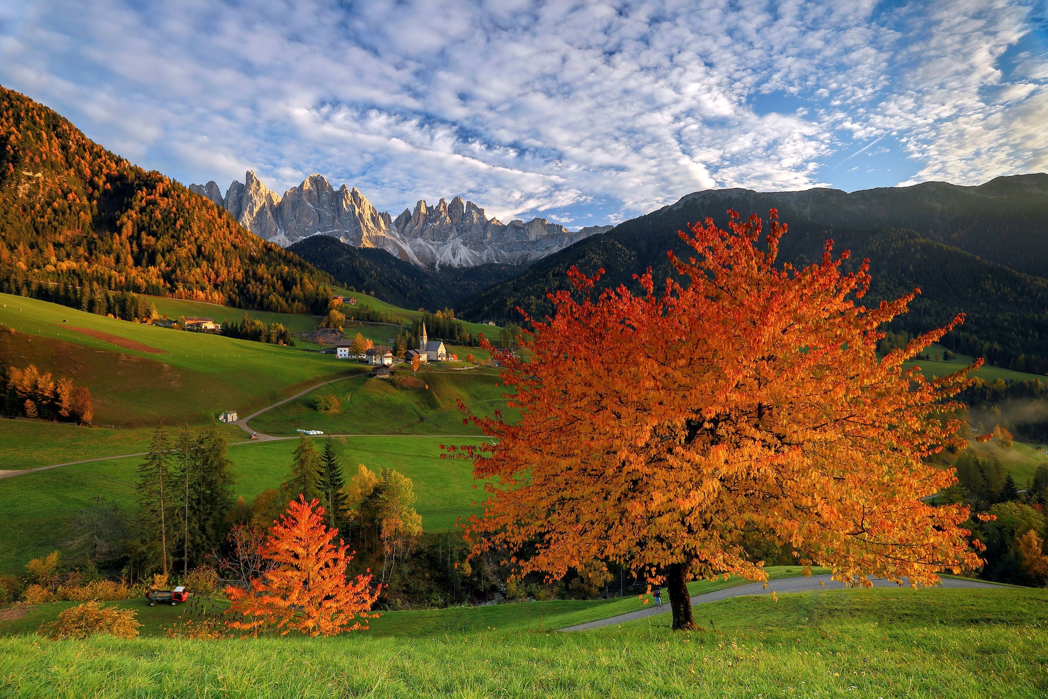 Geisler, Naturpark Puez-Geisler, Herbst
