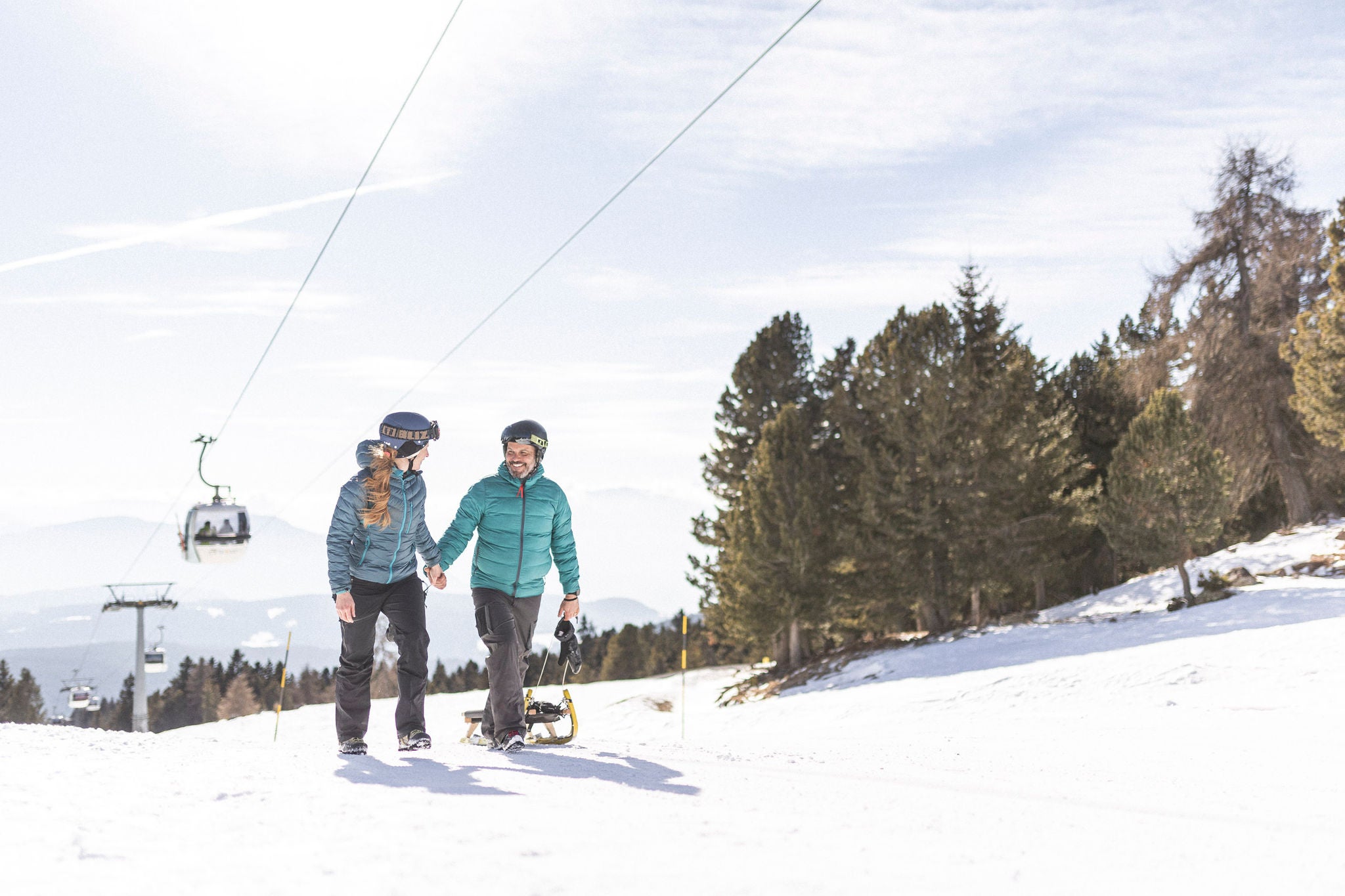 Winter am Ritten, Skifahren, Winterwandern und Rodeln