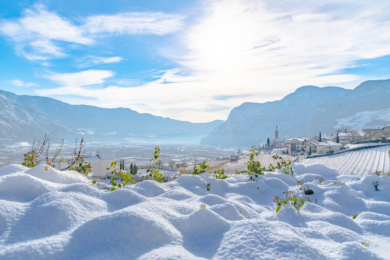 Winter in Kurtatsch, Magried, Kurtinig