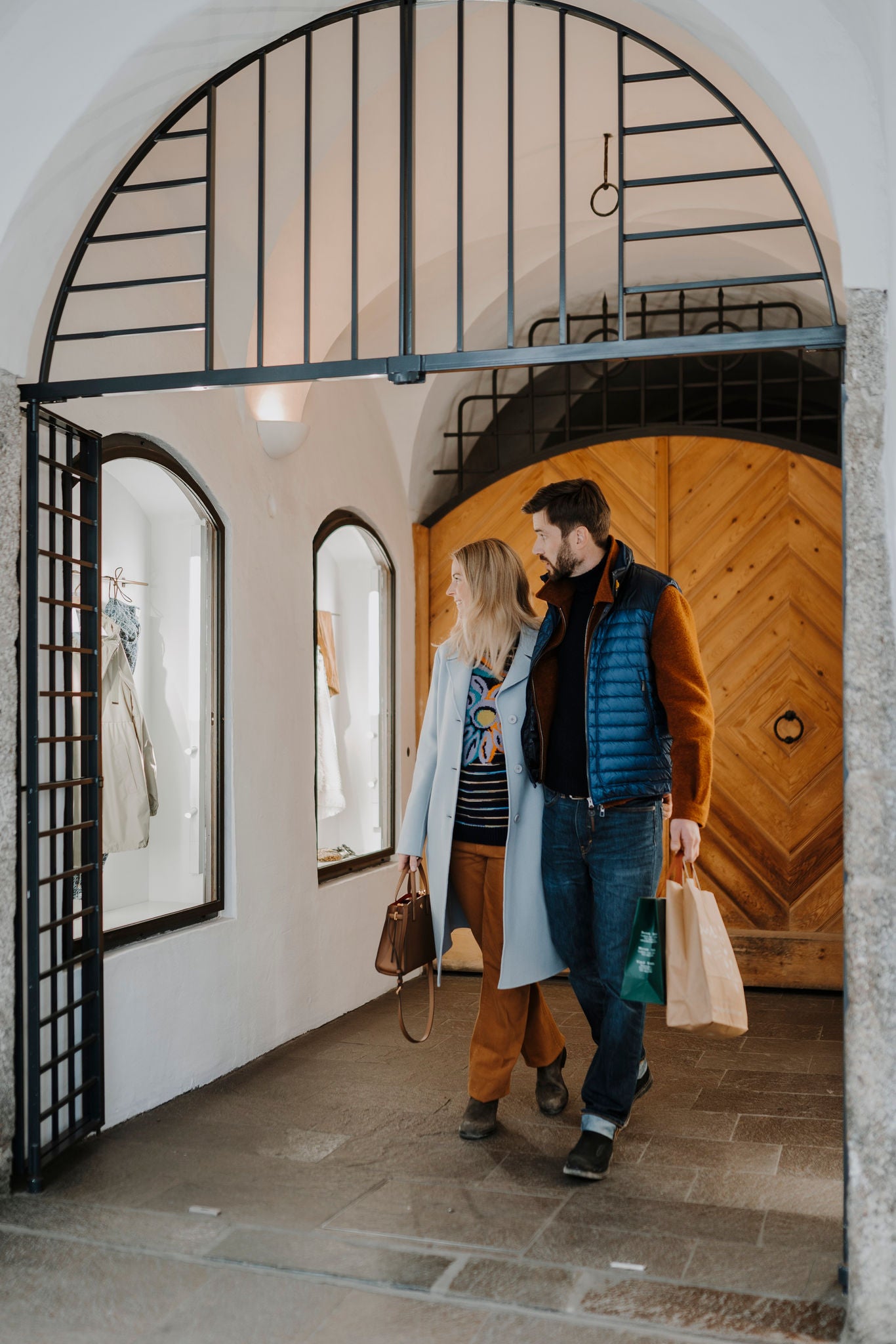 Shopping in der Altstadt von Meran