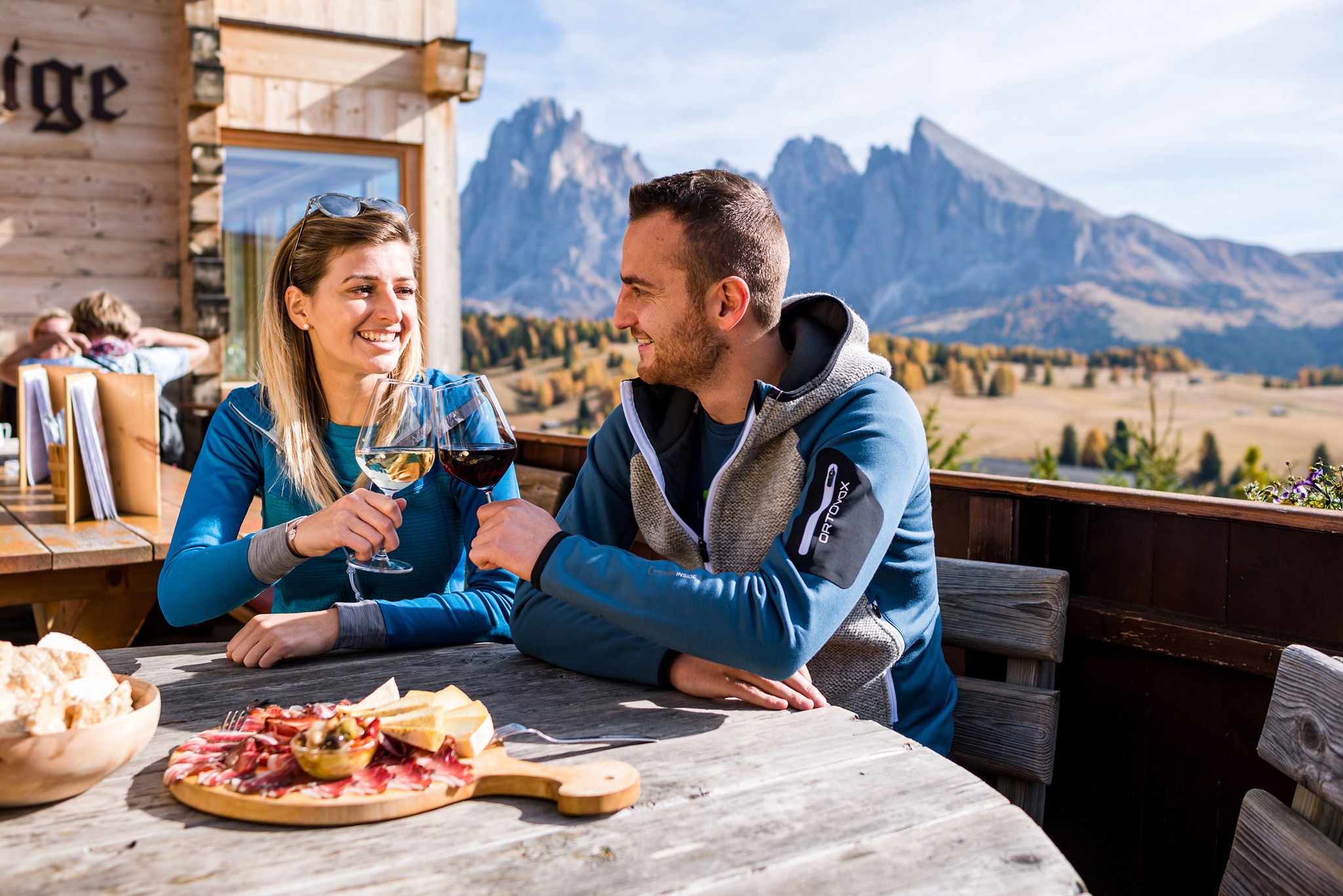 Almkulinarik auf der Seiser Alm im Herbst