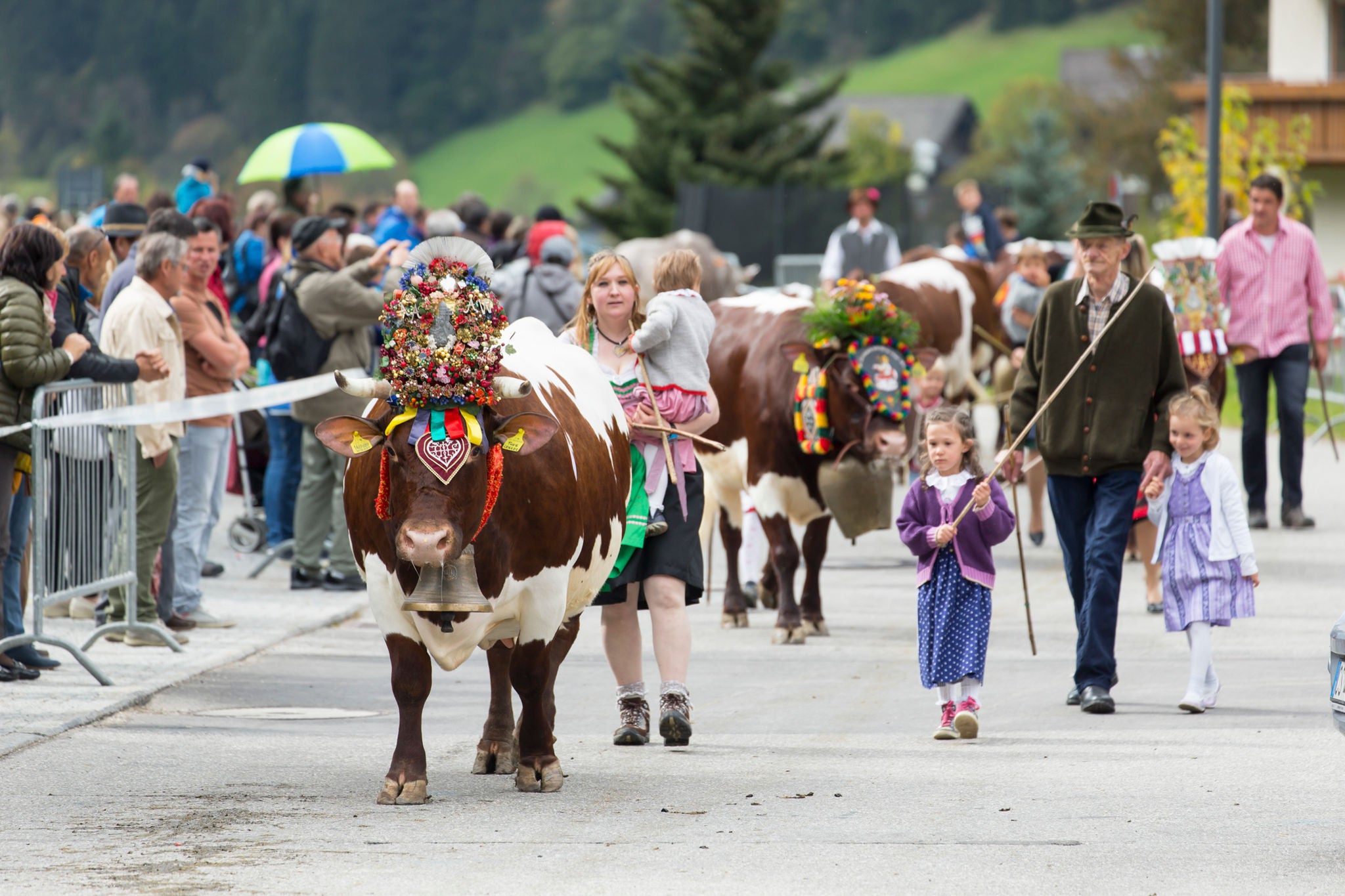 Almabtrieb beim Marktlfest in St. Martin im Gsiesertal
