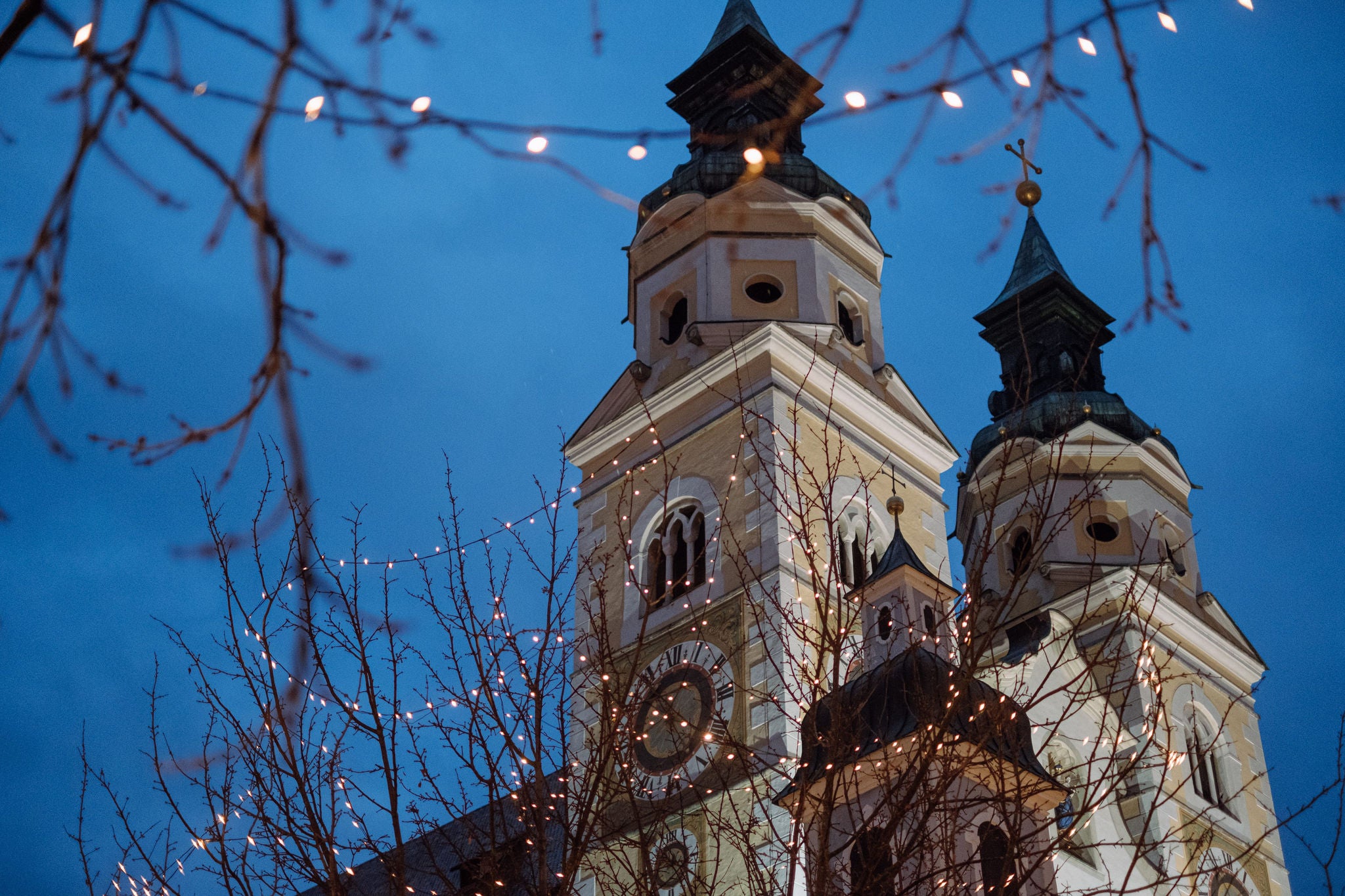 Stadt Brixen im Winter