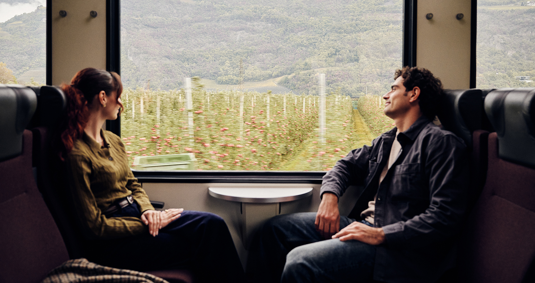Bahnfahrt in Südtirol