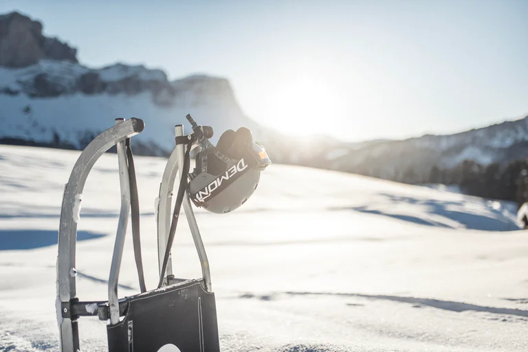 Faire de la luge dans le Sud-Tyrol