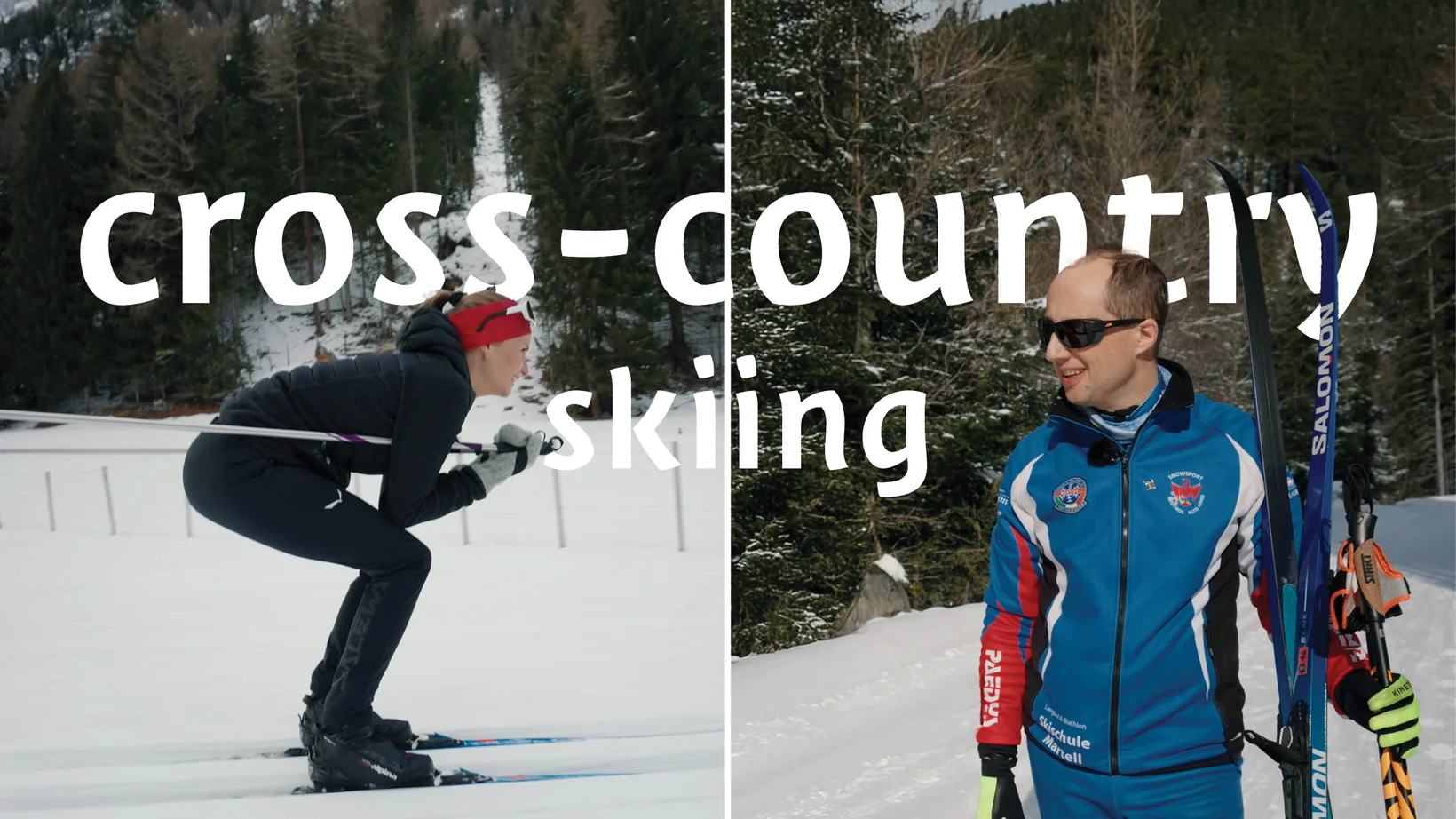 Langlaufloipe im Martelltal, Südtirol