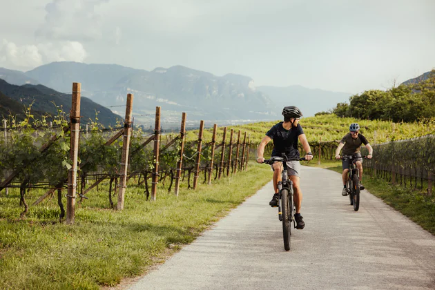 Radfahren an der Südtiroler Weinstraße