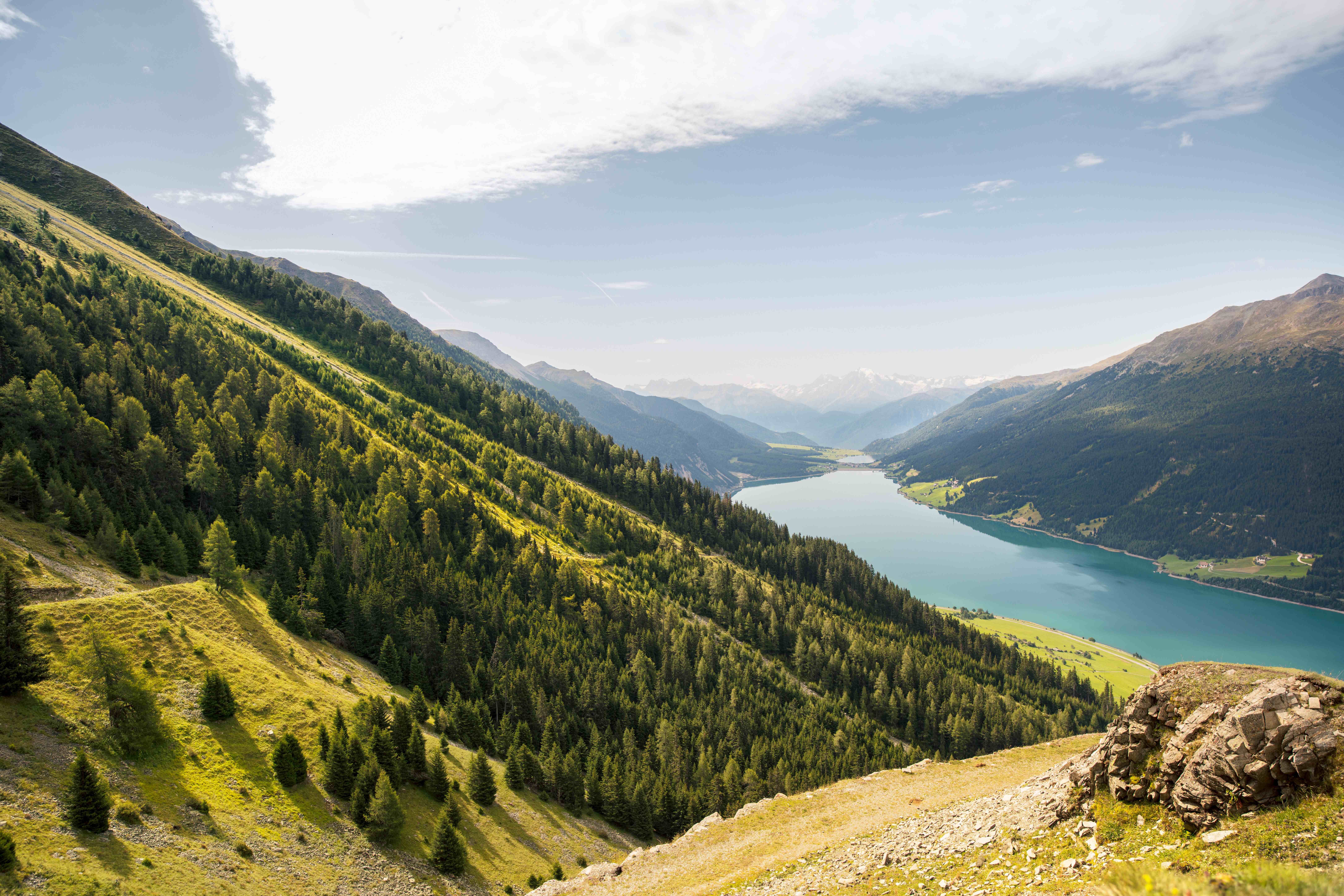 Blick auf die Natur im Vinschgau