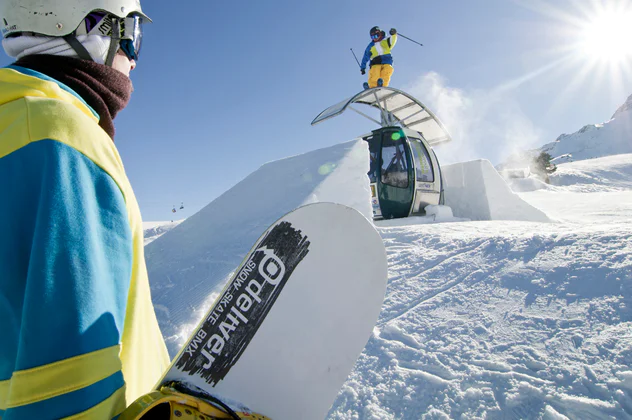 Snowparks in Zuid-Tirol