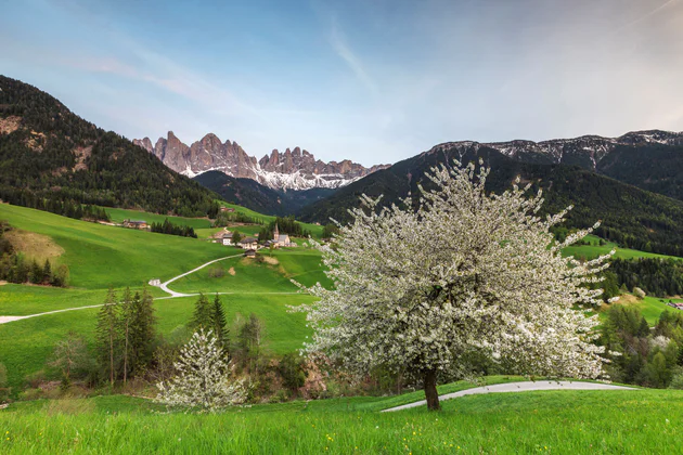 Villnösstal im Frühling