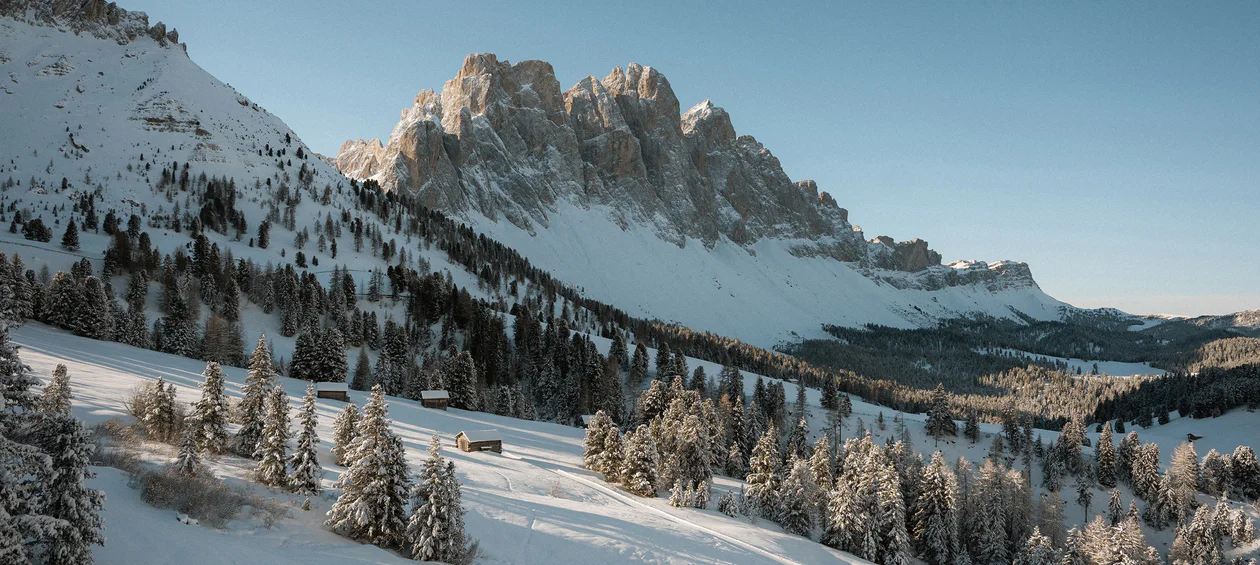 Inverno nelle valli di Funes e Luson