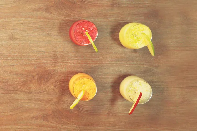 Delicious apple smoothies in 4 varieties