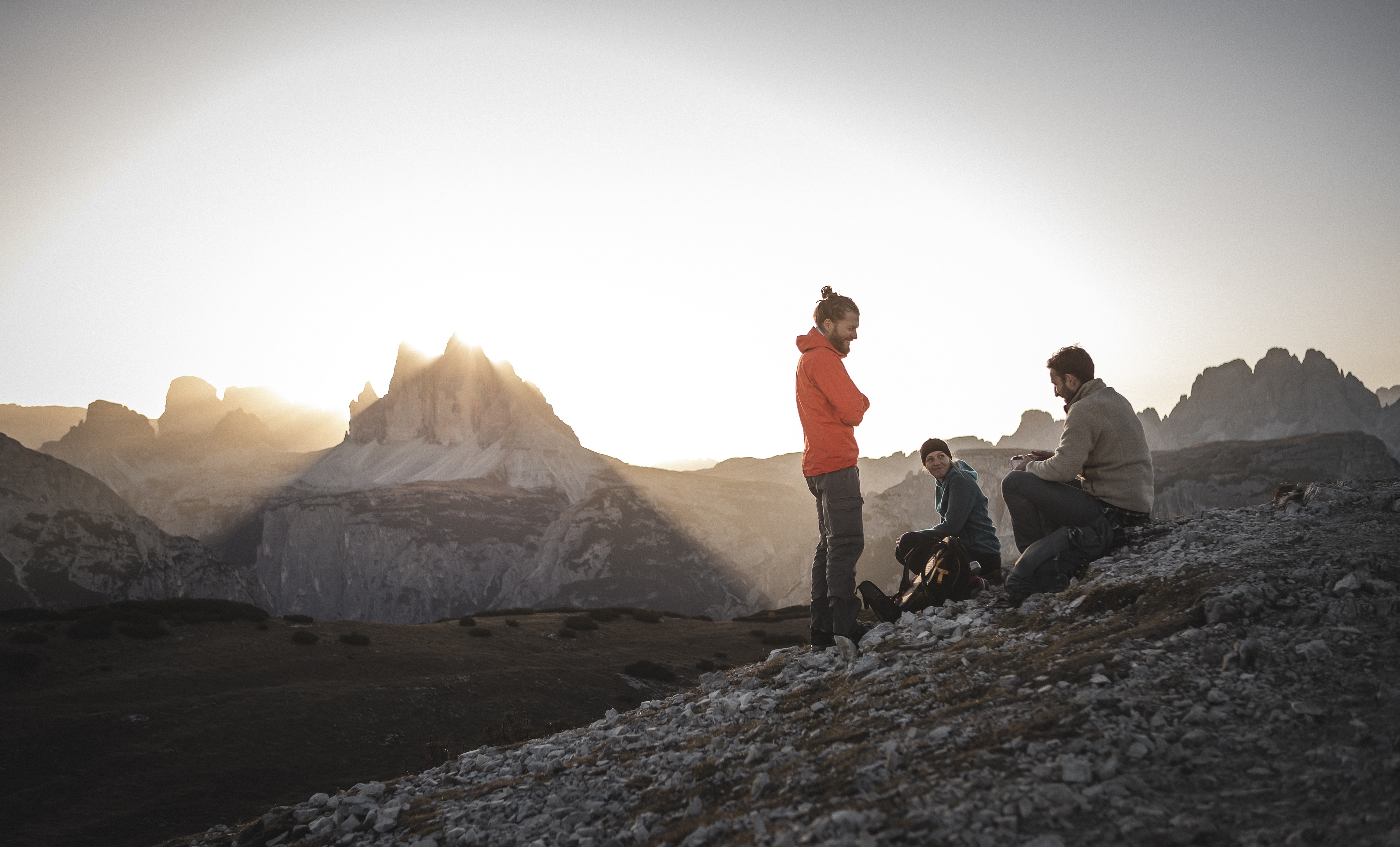 Panorama in der Dolomitenregion Drei Zinnen