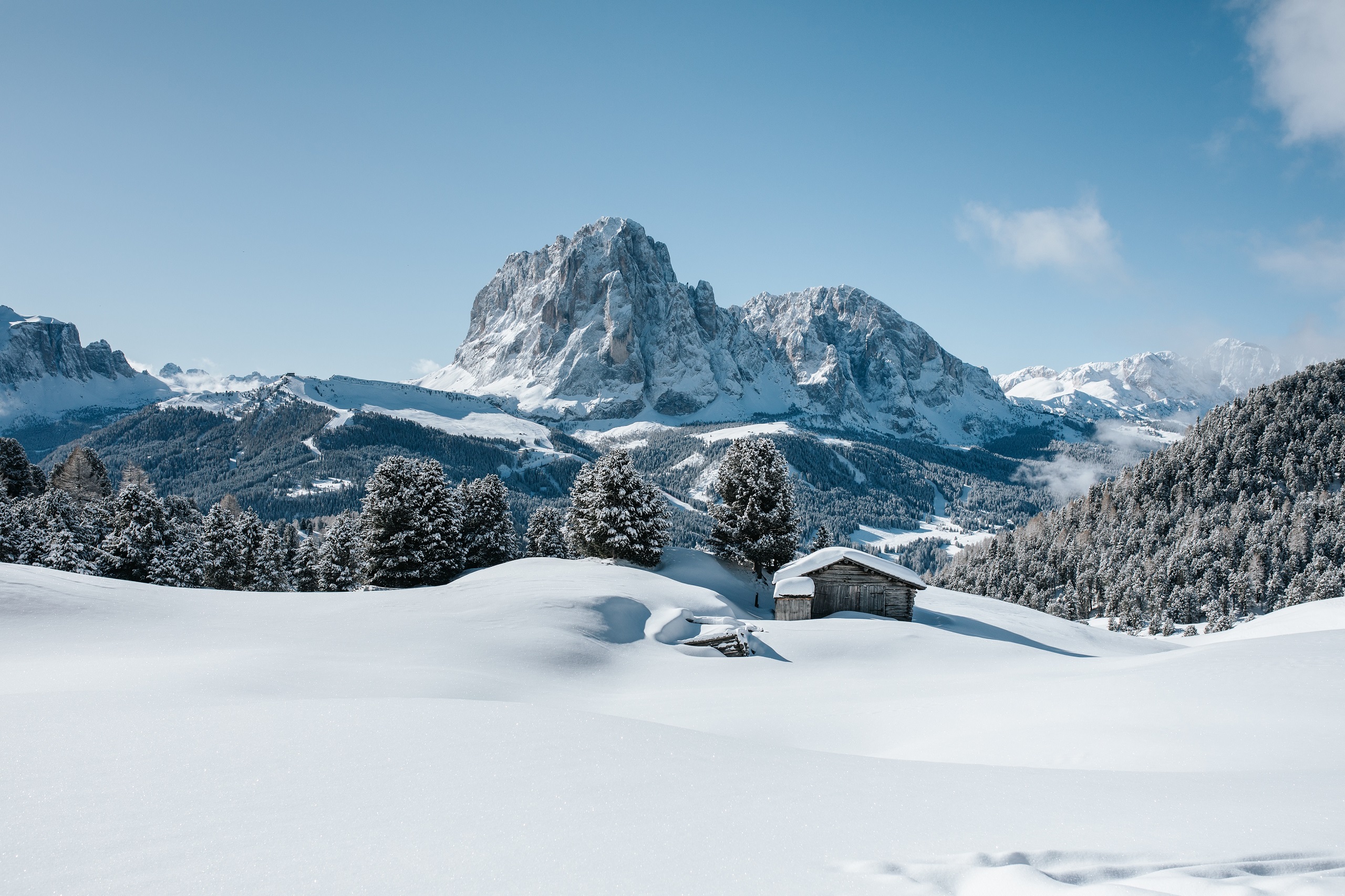 Vista sulle Dolomiti in Val Gardena
