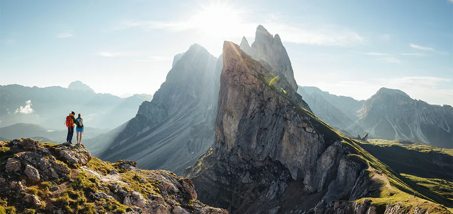 Uitzicht op de Seceda-doorgang