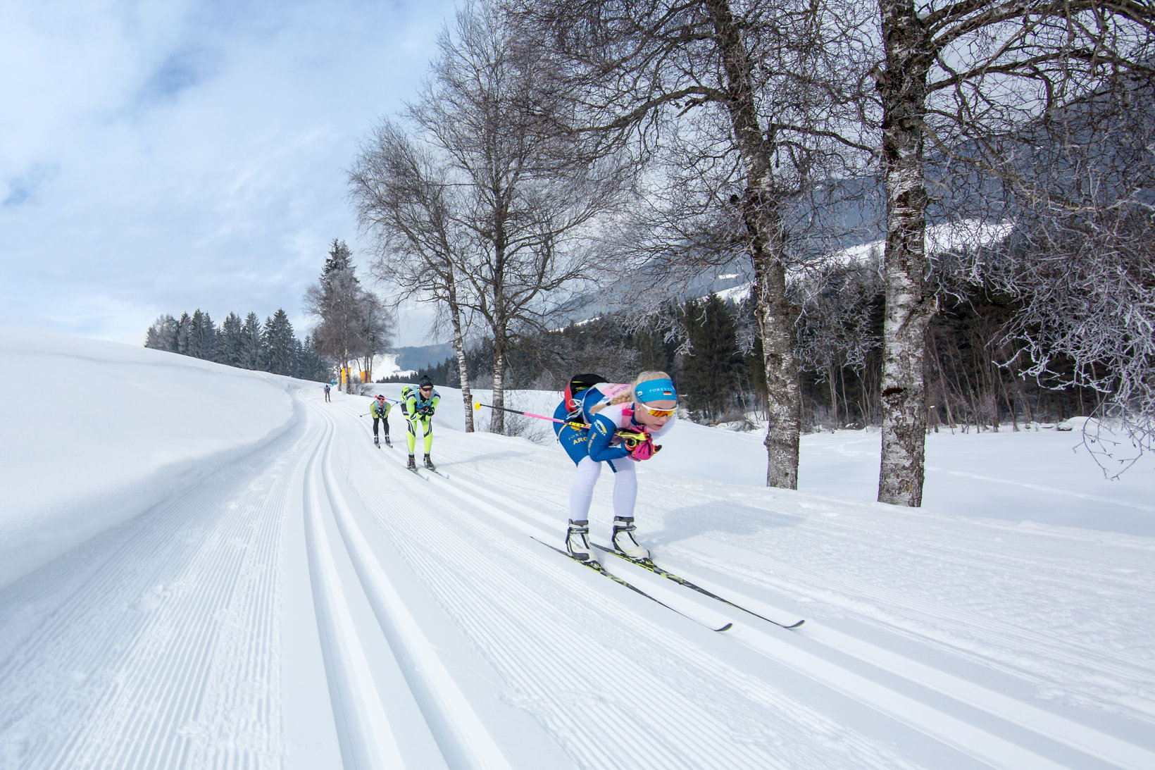 Ski de fond dans la vallée Gsieser Tal