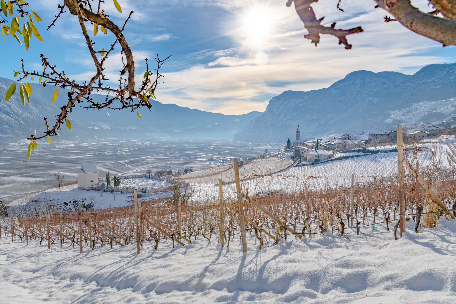 Südtiroler Unterland im Winter