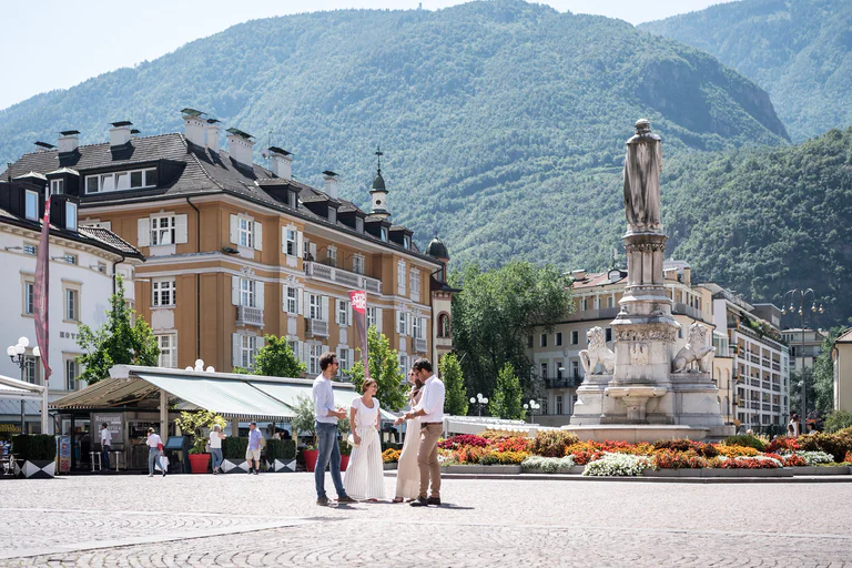 Fischbänke nel centro storico di Bolzano