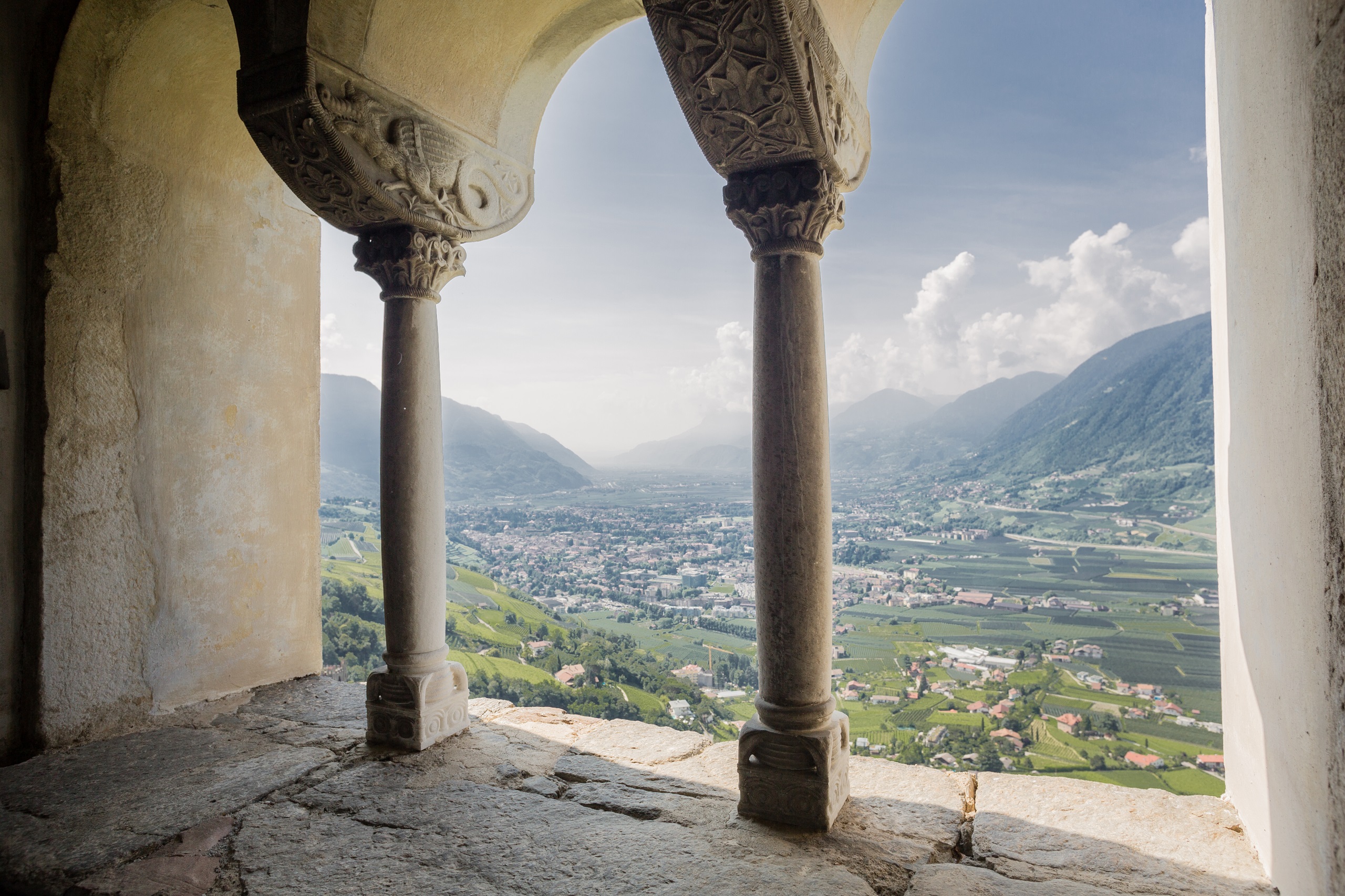 Blick auf Meran von oben