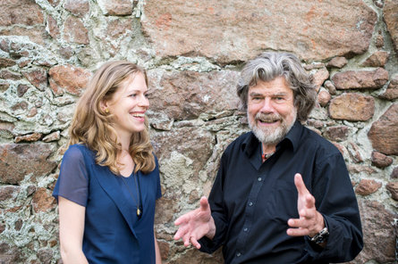 Reinhold Messner met zijn dochter Magdalena.