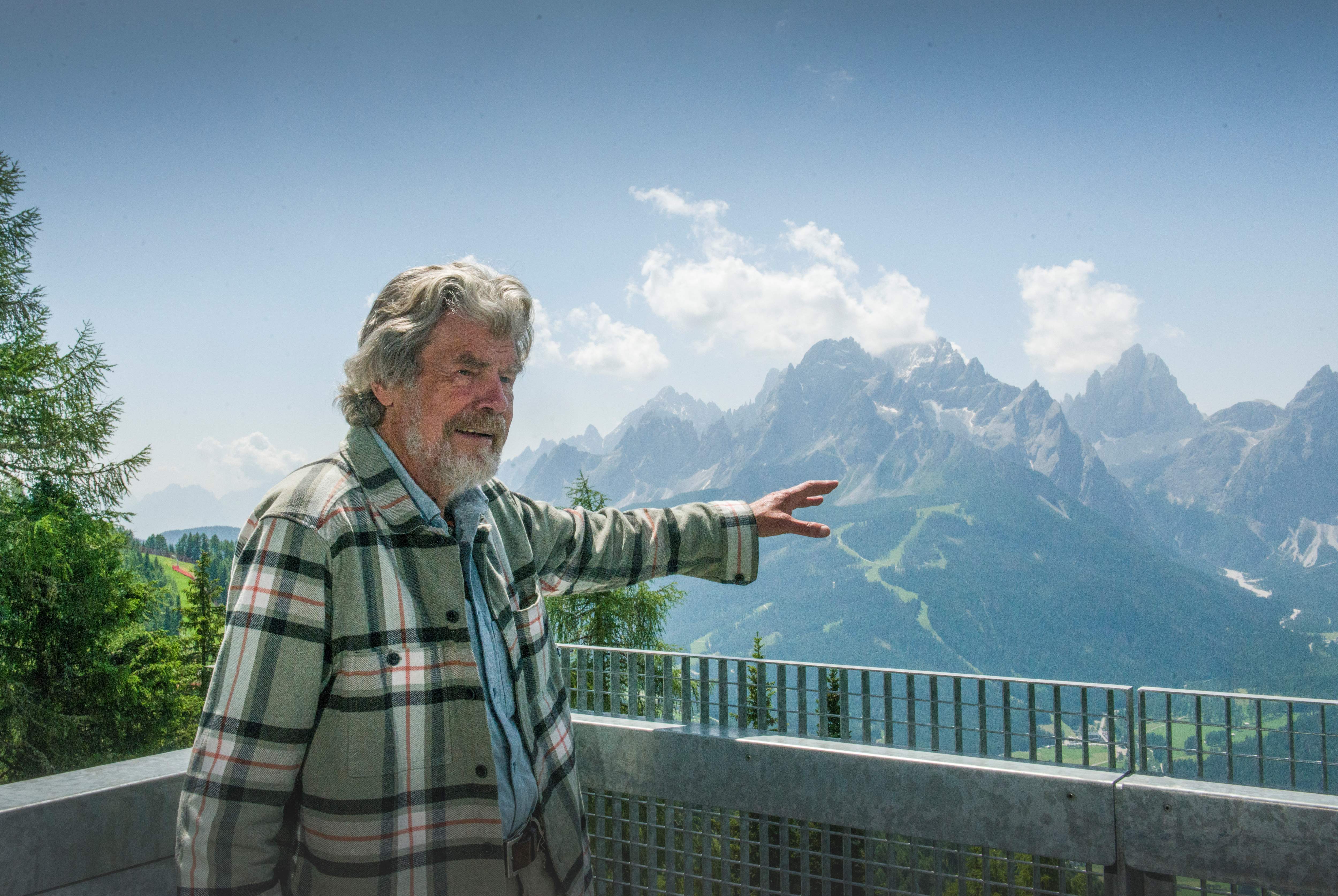 Reinhold Messner mit seiner Tochter Magdalena.