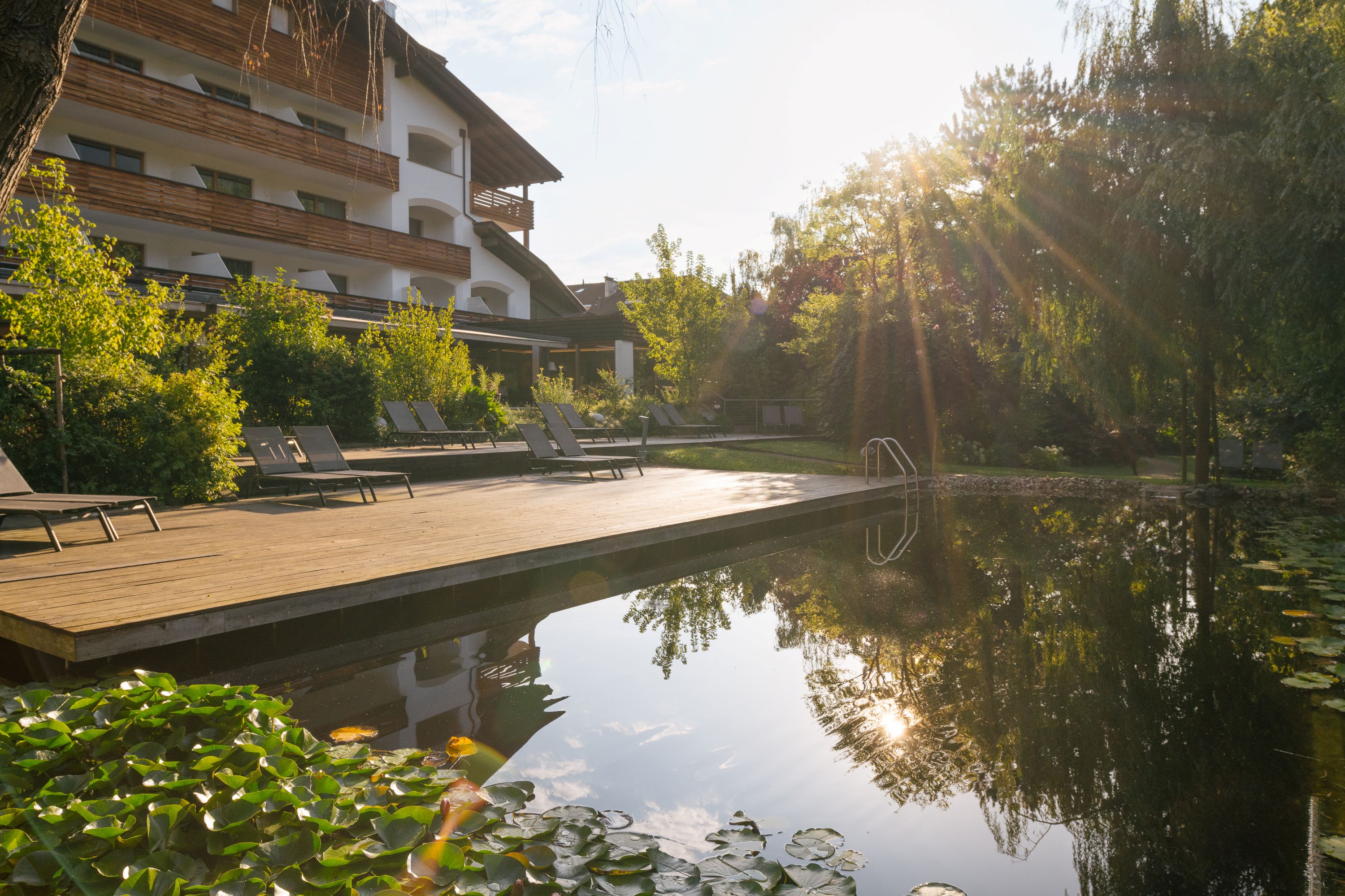 Hotel mit Teich in Südtirol