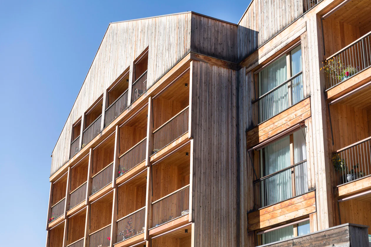 Hotels with modern wooden exteriors in South Tyrol/Südtirol
