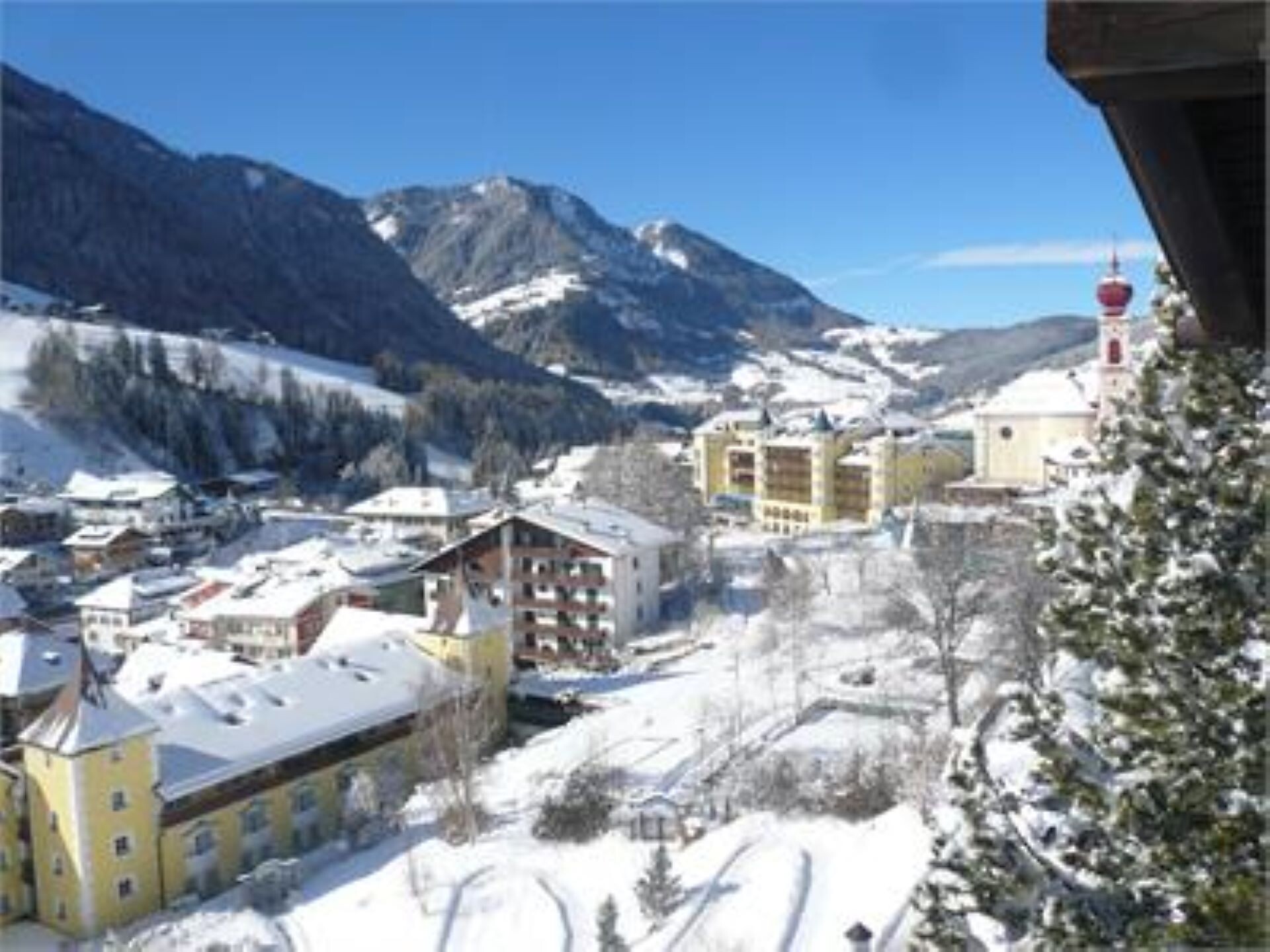 view from the balcony