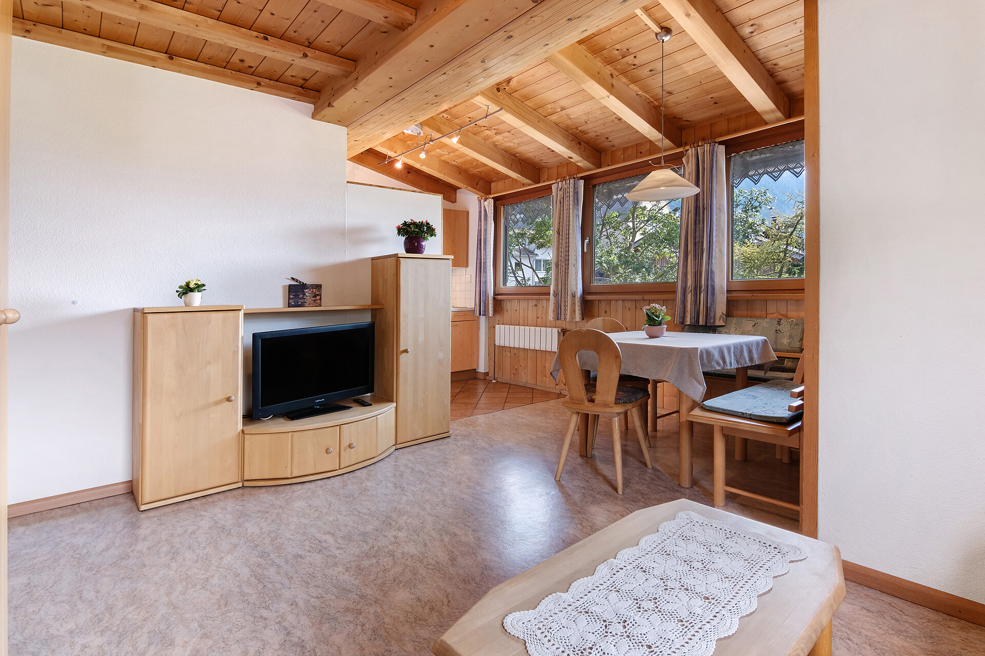 Wohnzimmer Ferienwohnung Endkopf