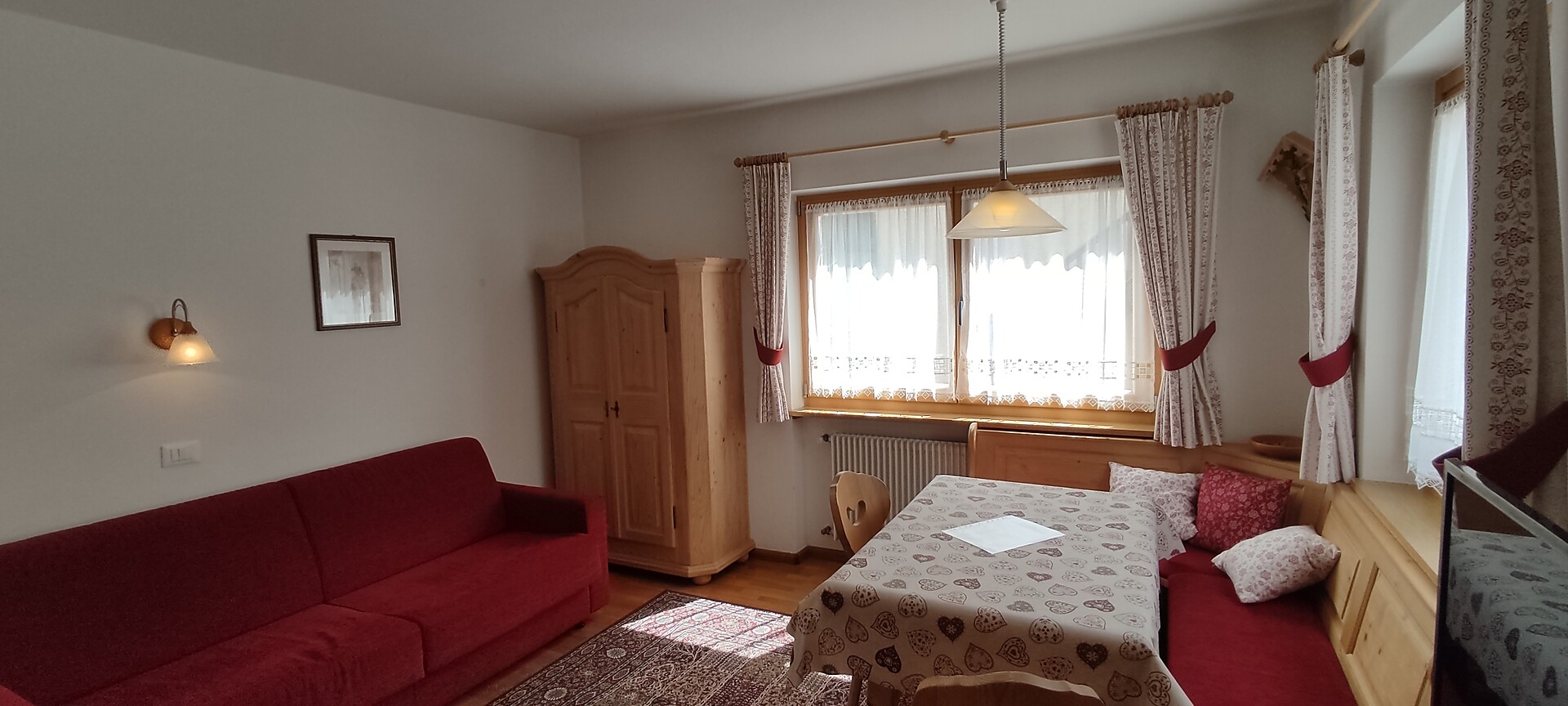 Soggiorno con letto divano