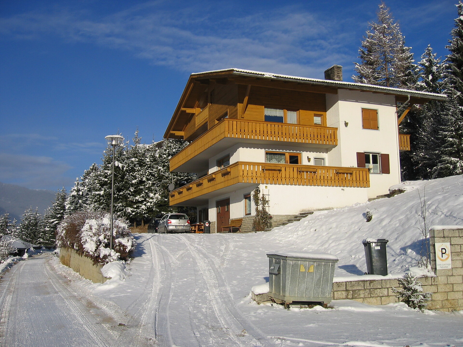 Our home in the winter