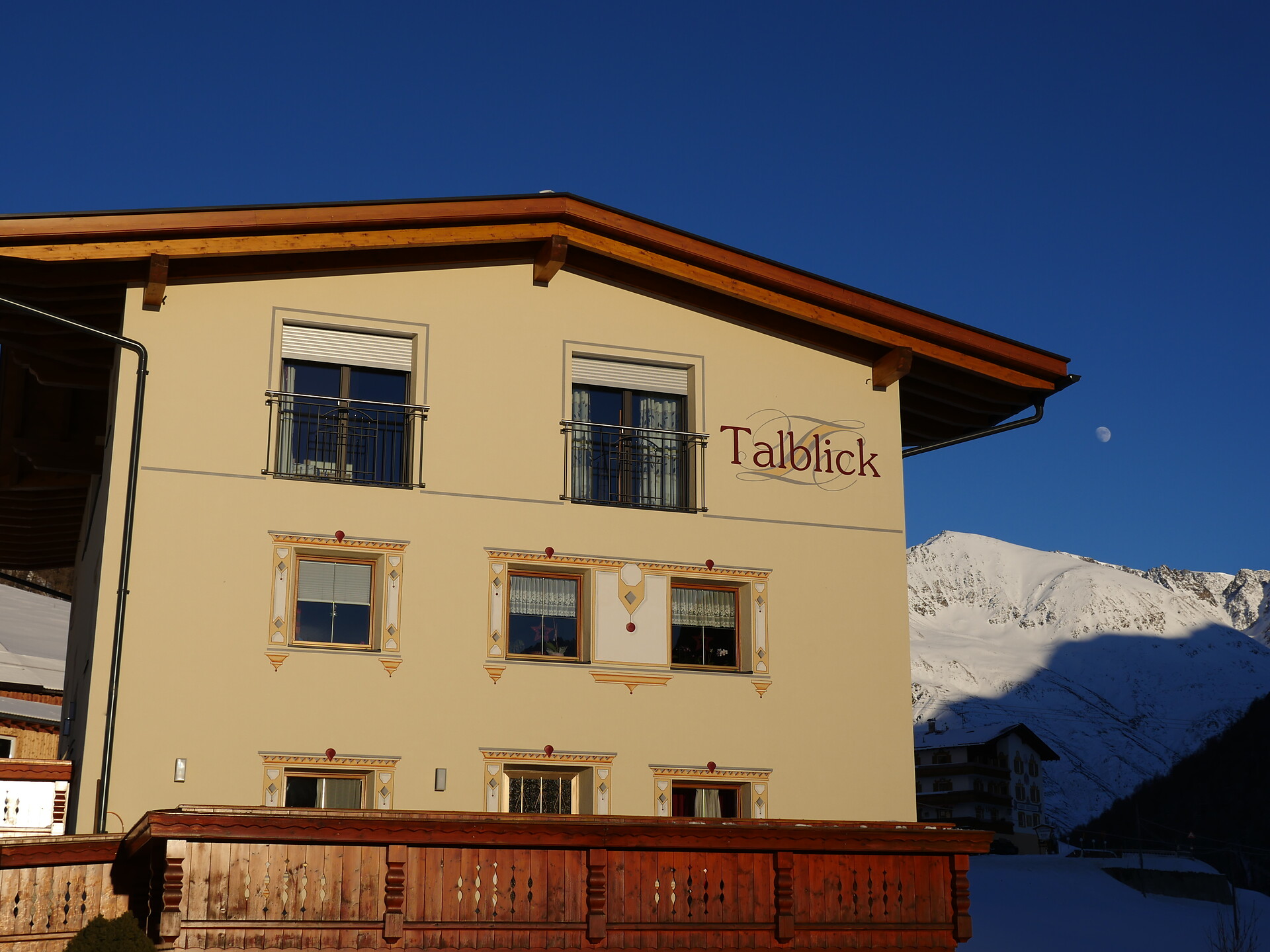 Talblick im Winter