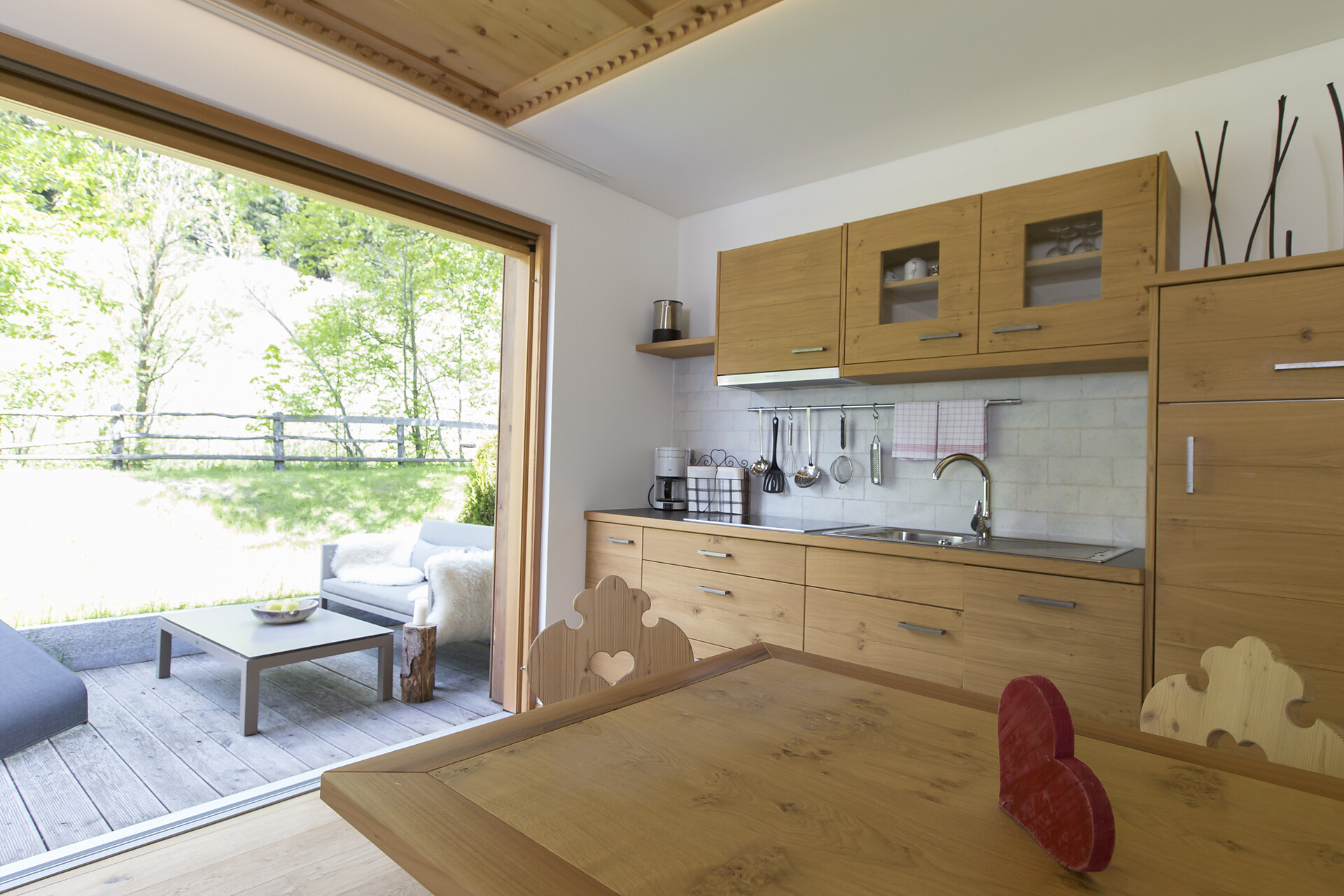 Chalet Küche mit Terrasse