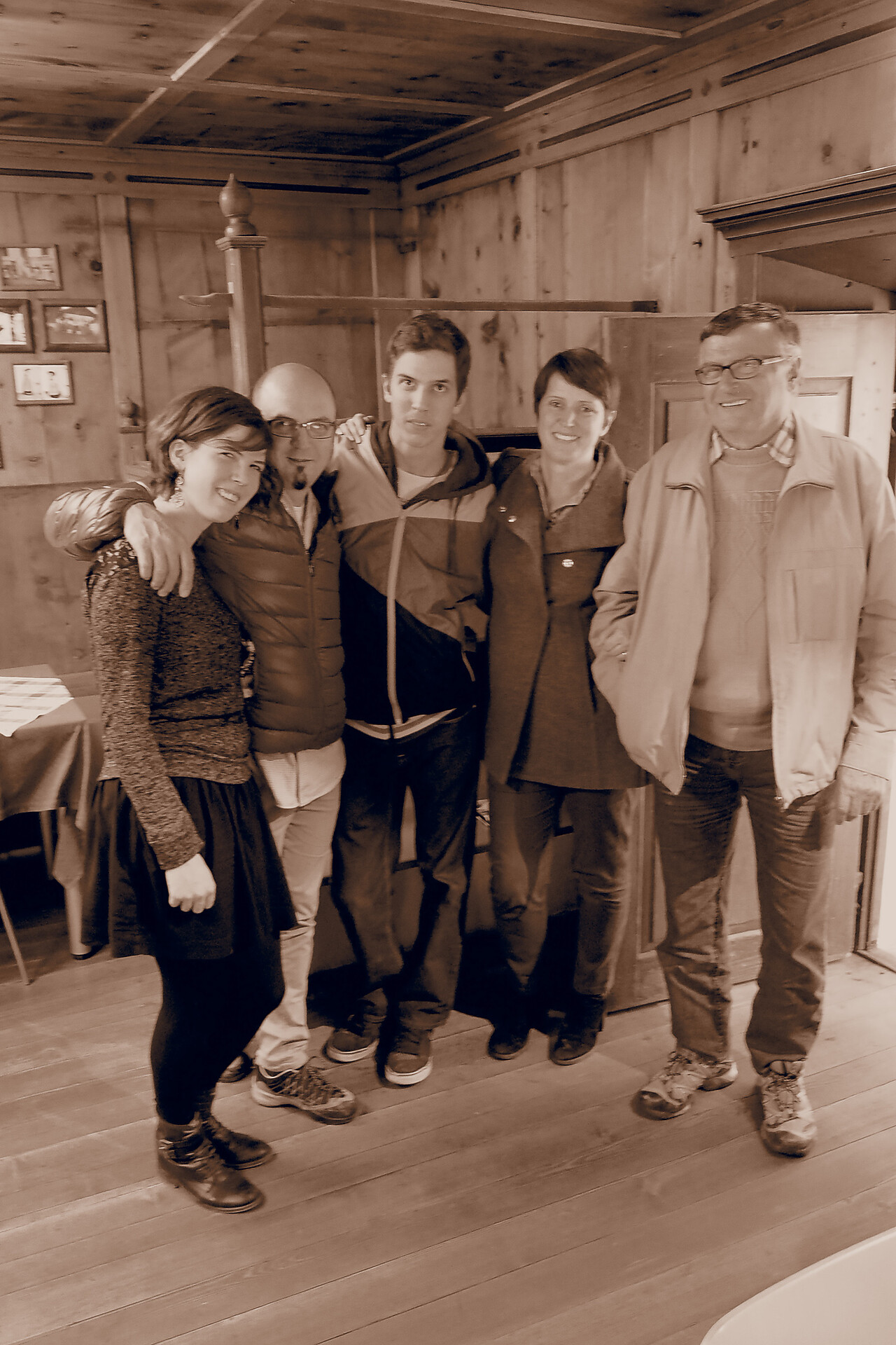 Obwegs family with Pitscheider Enrico