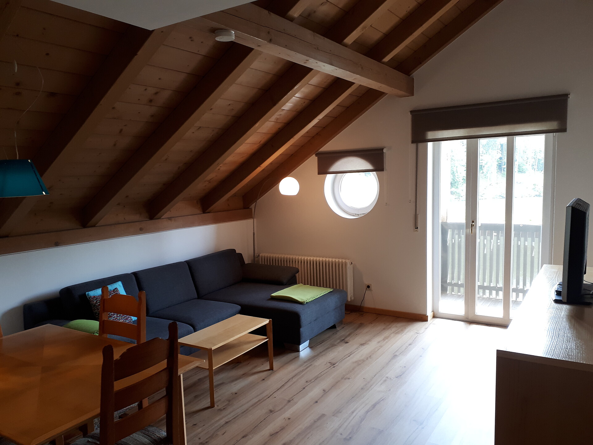 Soggiorno con divano letto