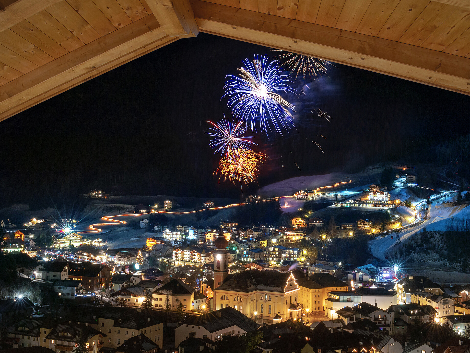 Blick vom Balkon
