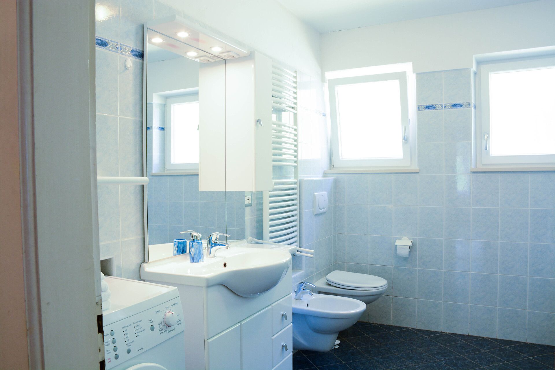 Badezimmer (Ferienwohnung Sasslonch)
