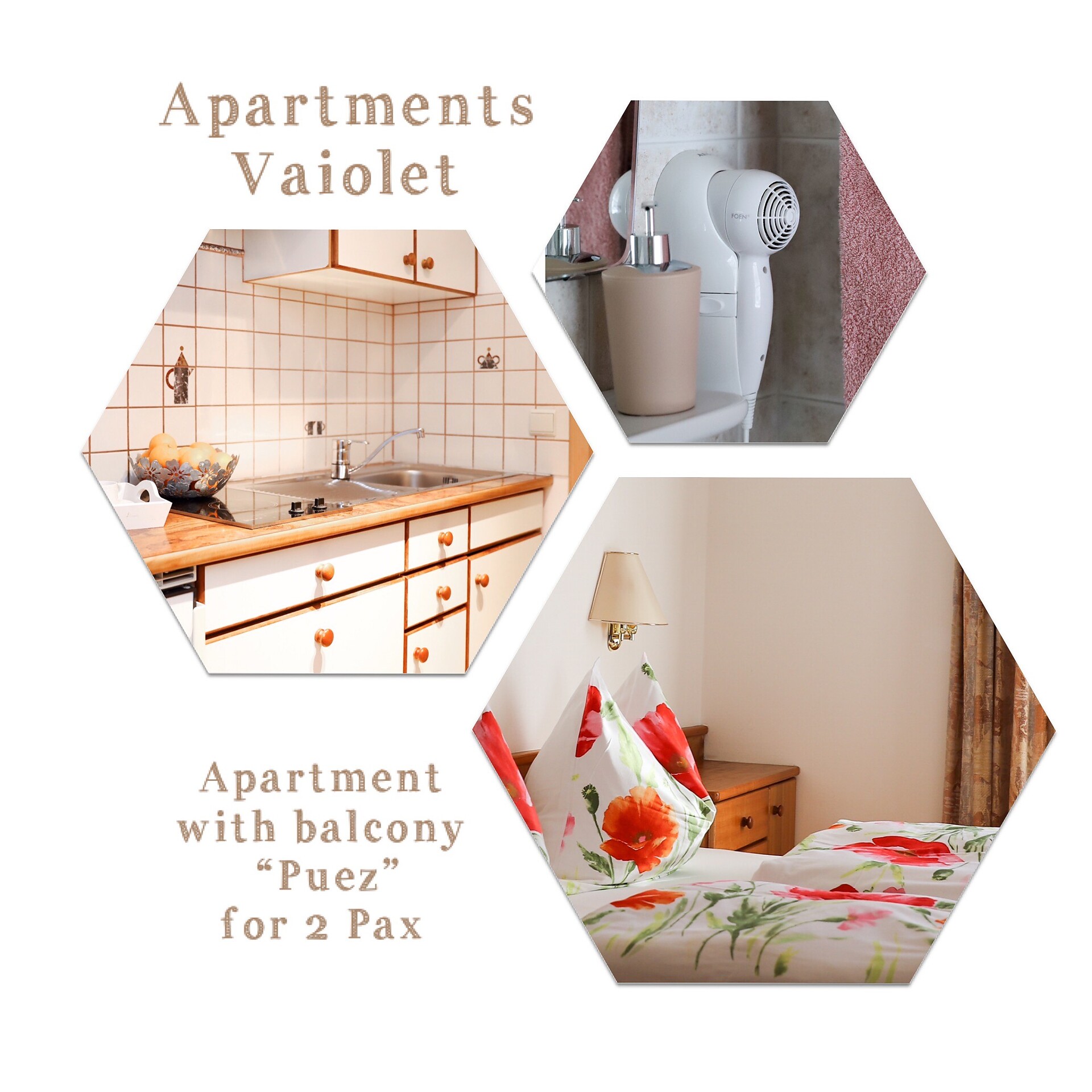 Apartment für 2 mit balcon