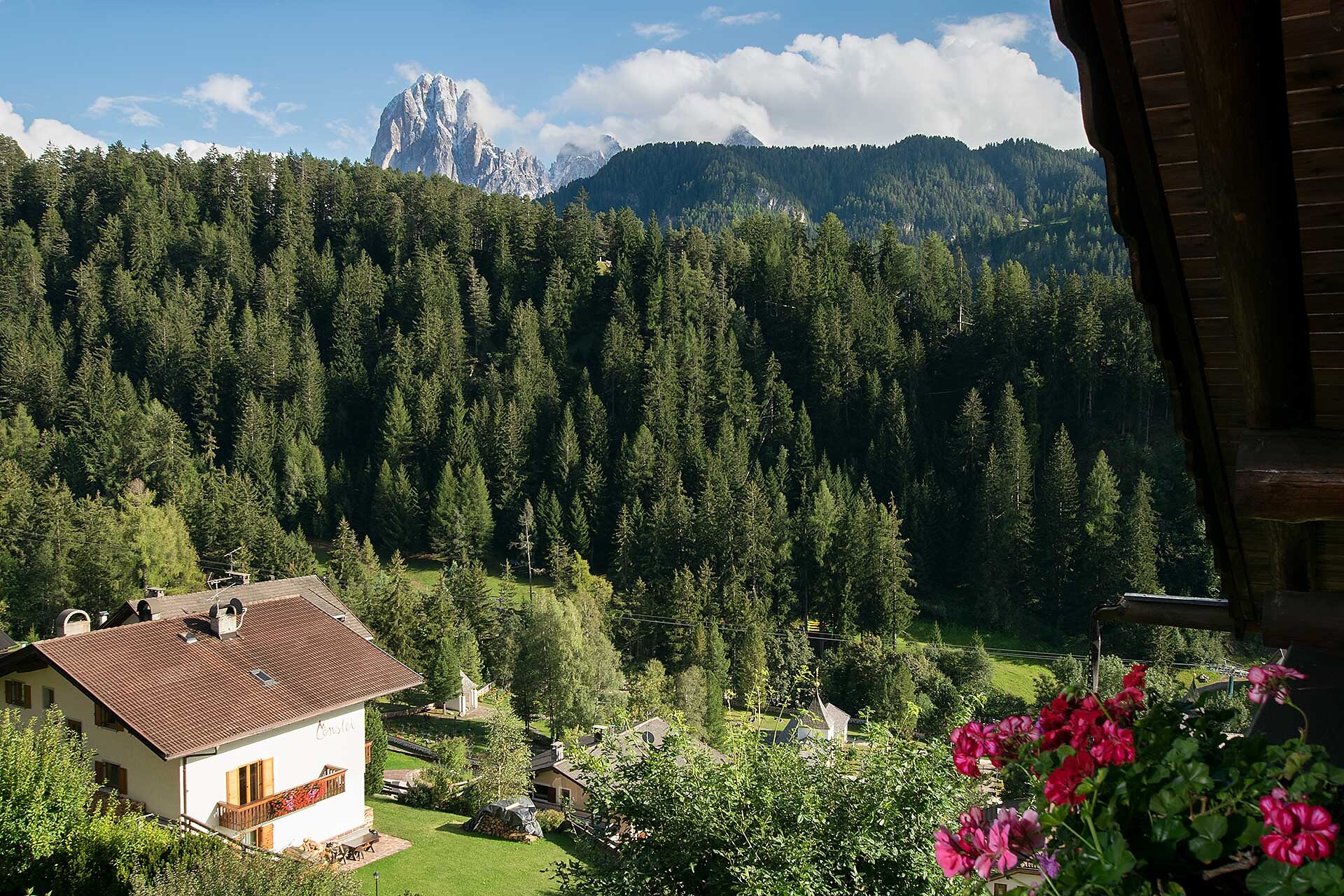 Vista dal balcone