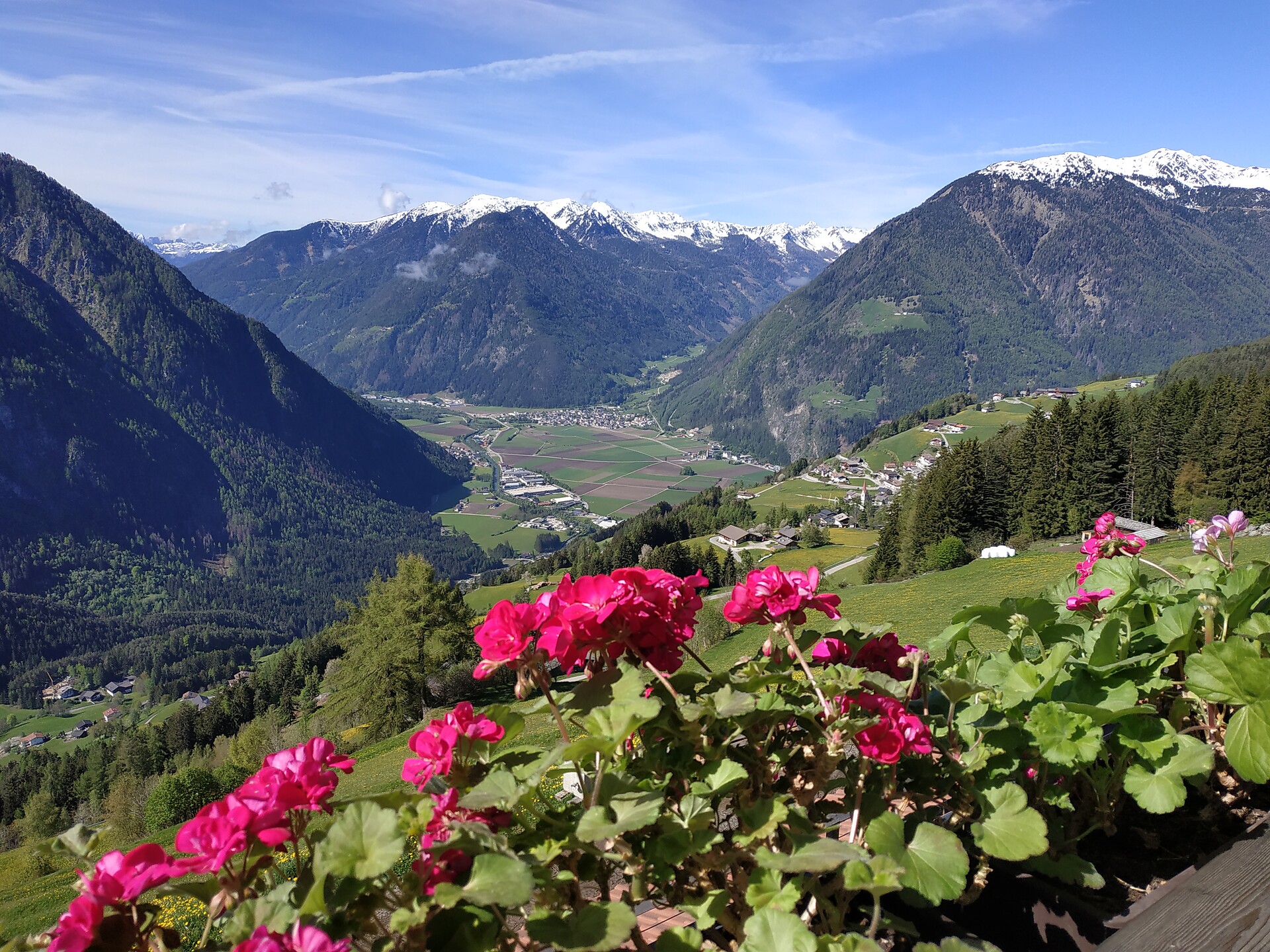 view from the balcony