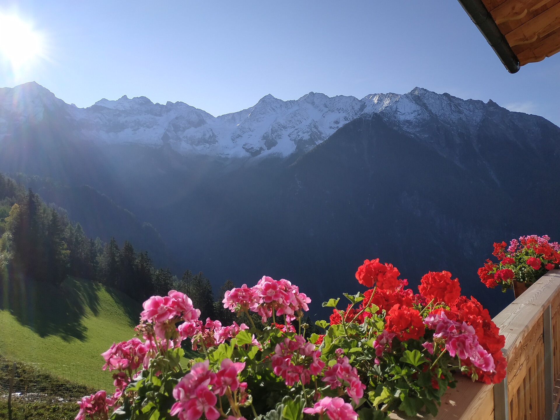 view from the balcony
